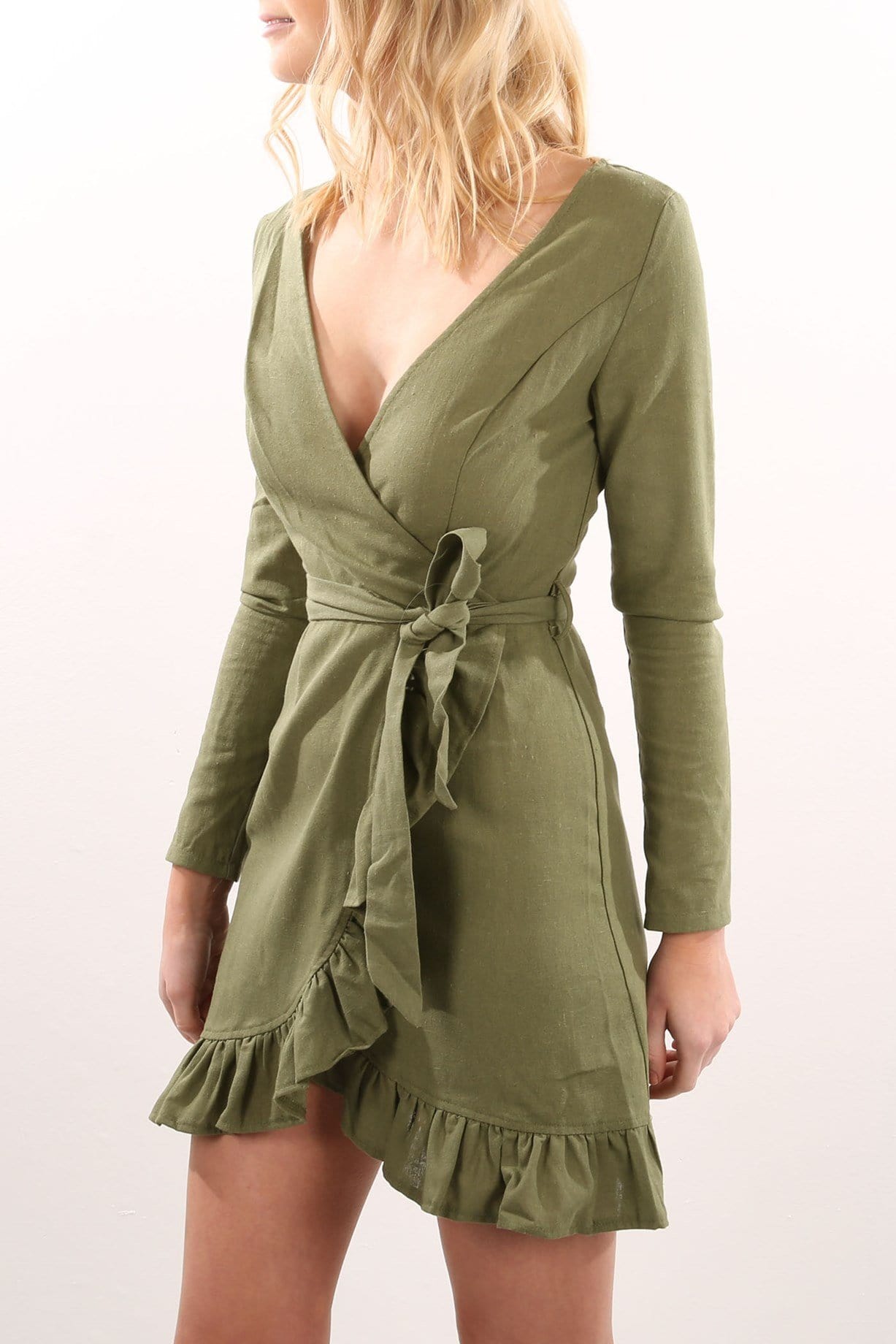 Elsie Dress Khaki Jean Jail - Jean Jail