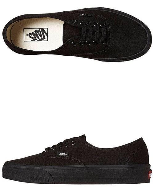Authentic Black/Black Vans - Jean Jail