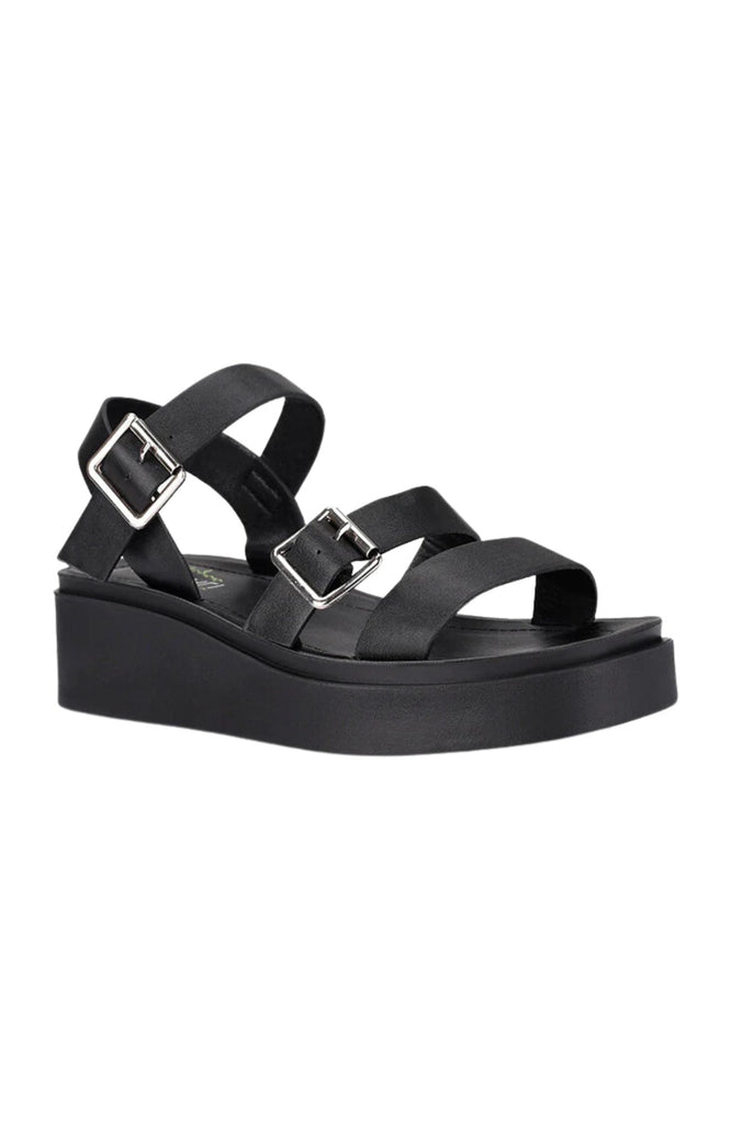 Rage Flatform Sandals Black Jean Jail