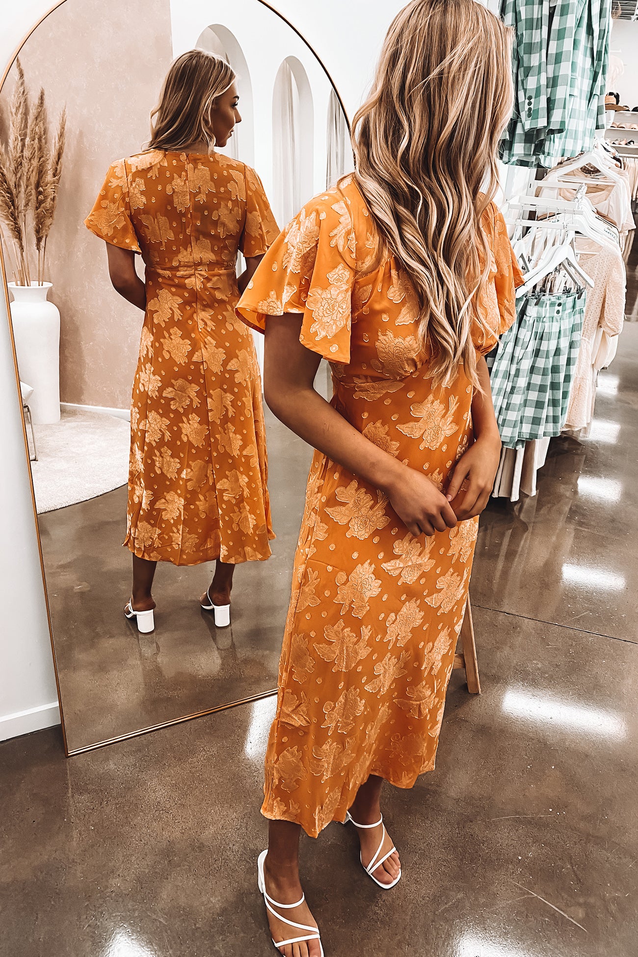 Alina Maxi Dress Orange