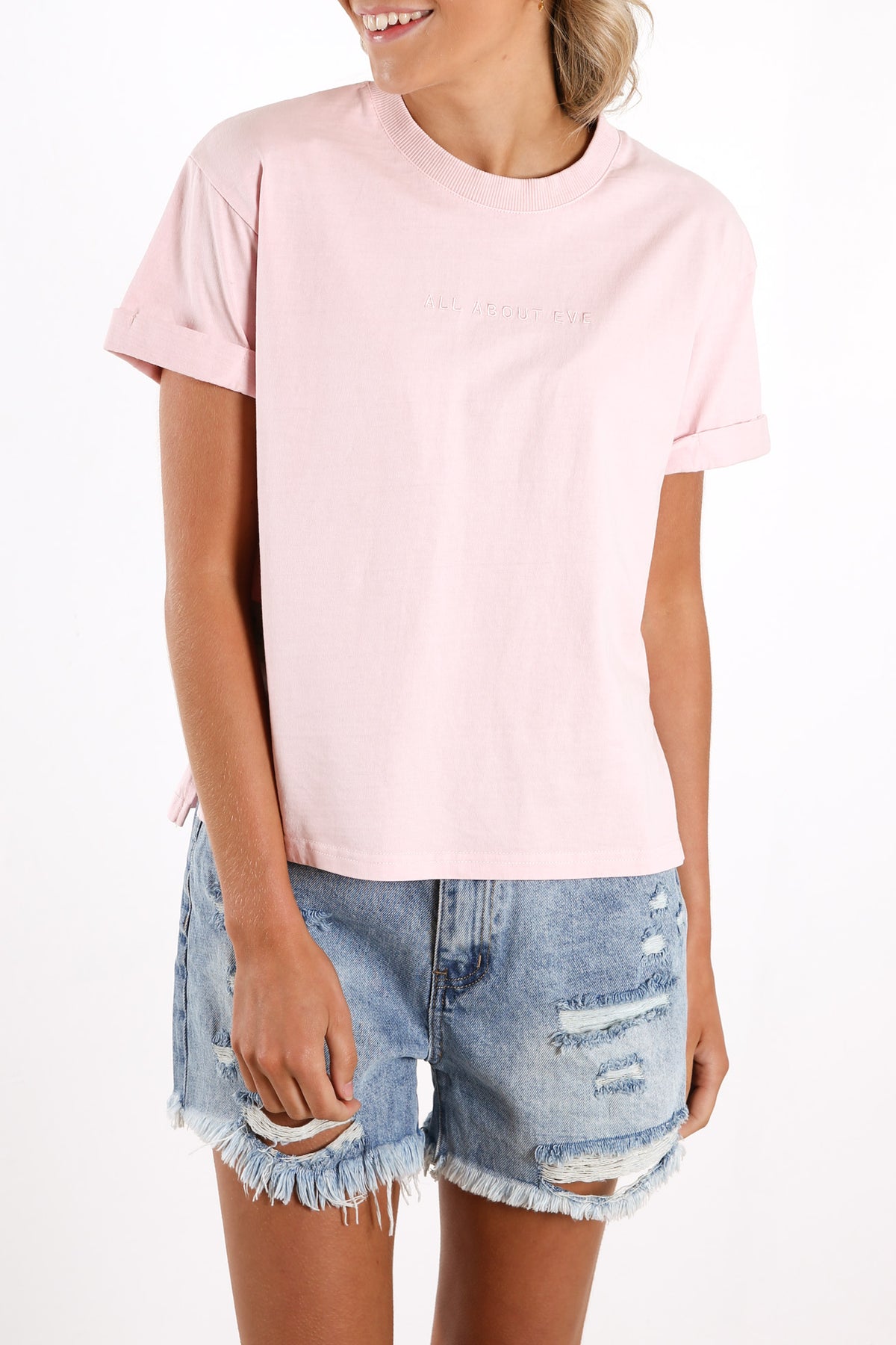 All About Eve Washed Tee Musk
