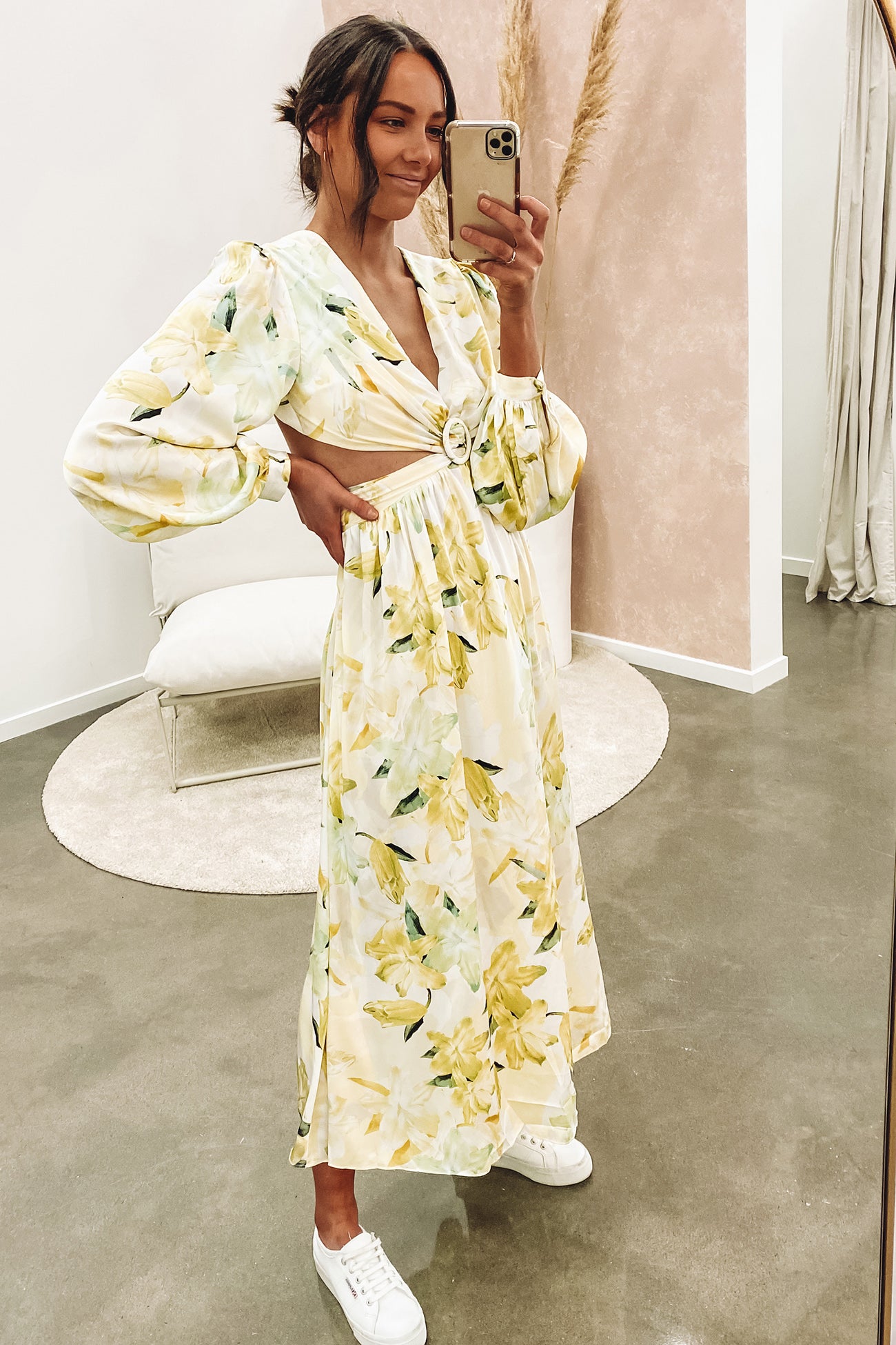 Amari Midi Dress Yellow