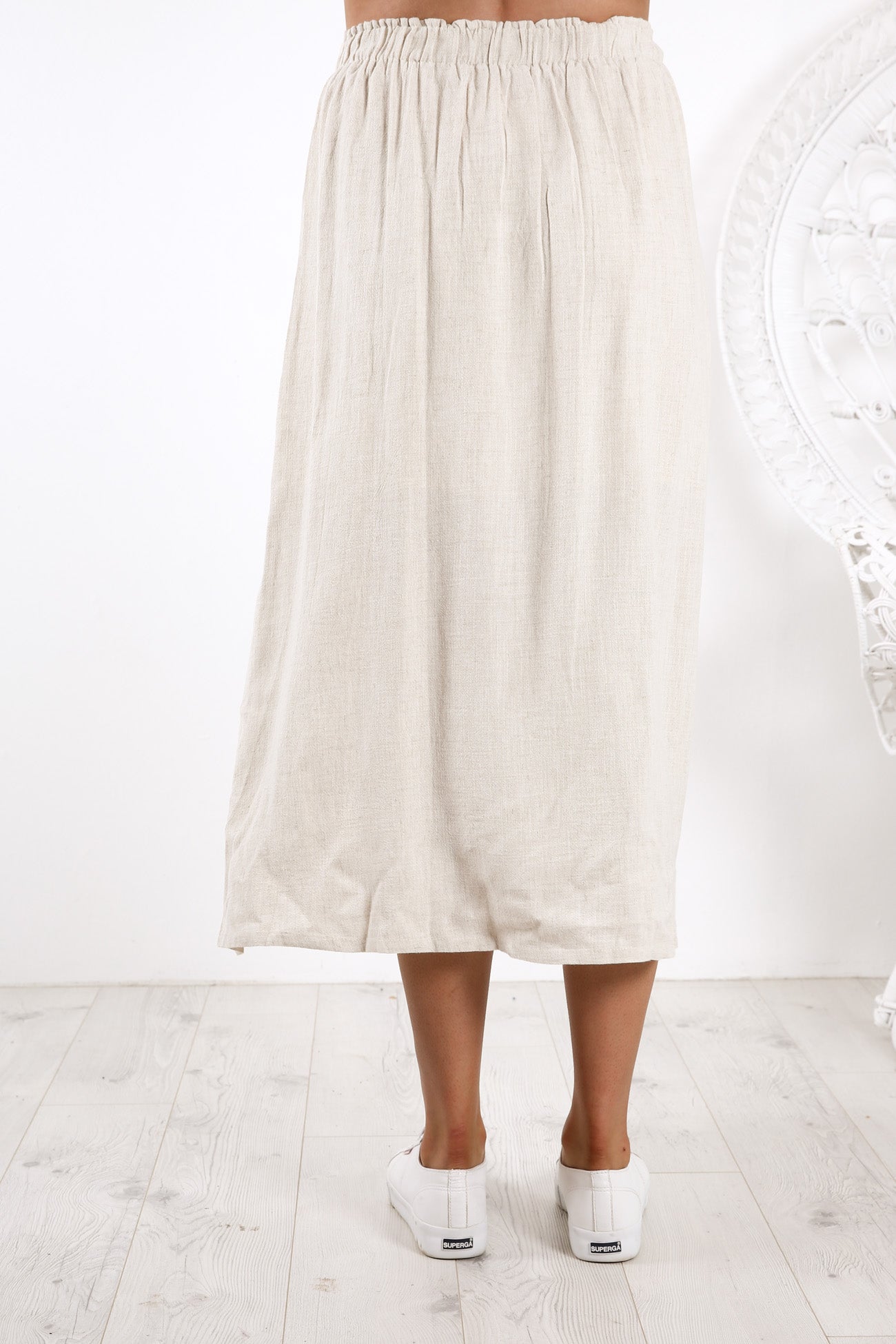 Annie Maxi Skirt Beige