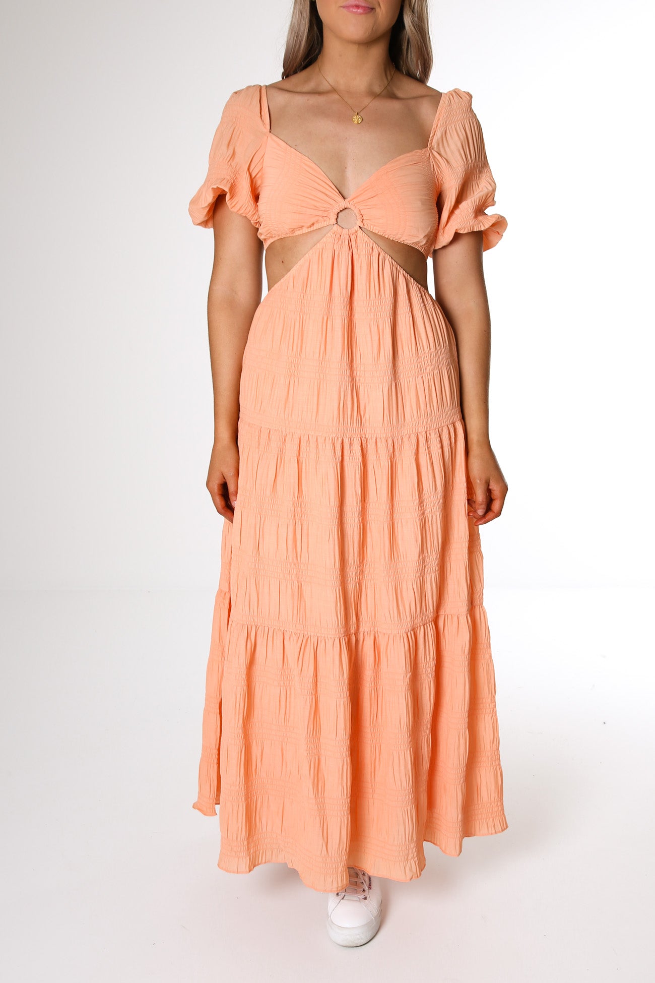 April Midi Dress Orange