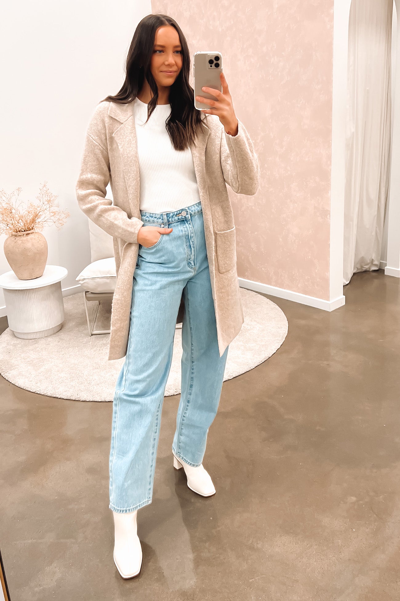 Aspen Coatigan Beige