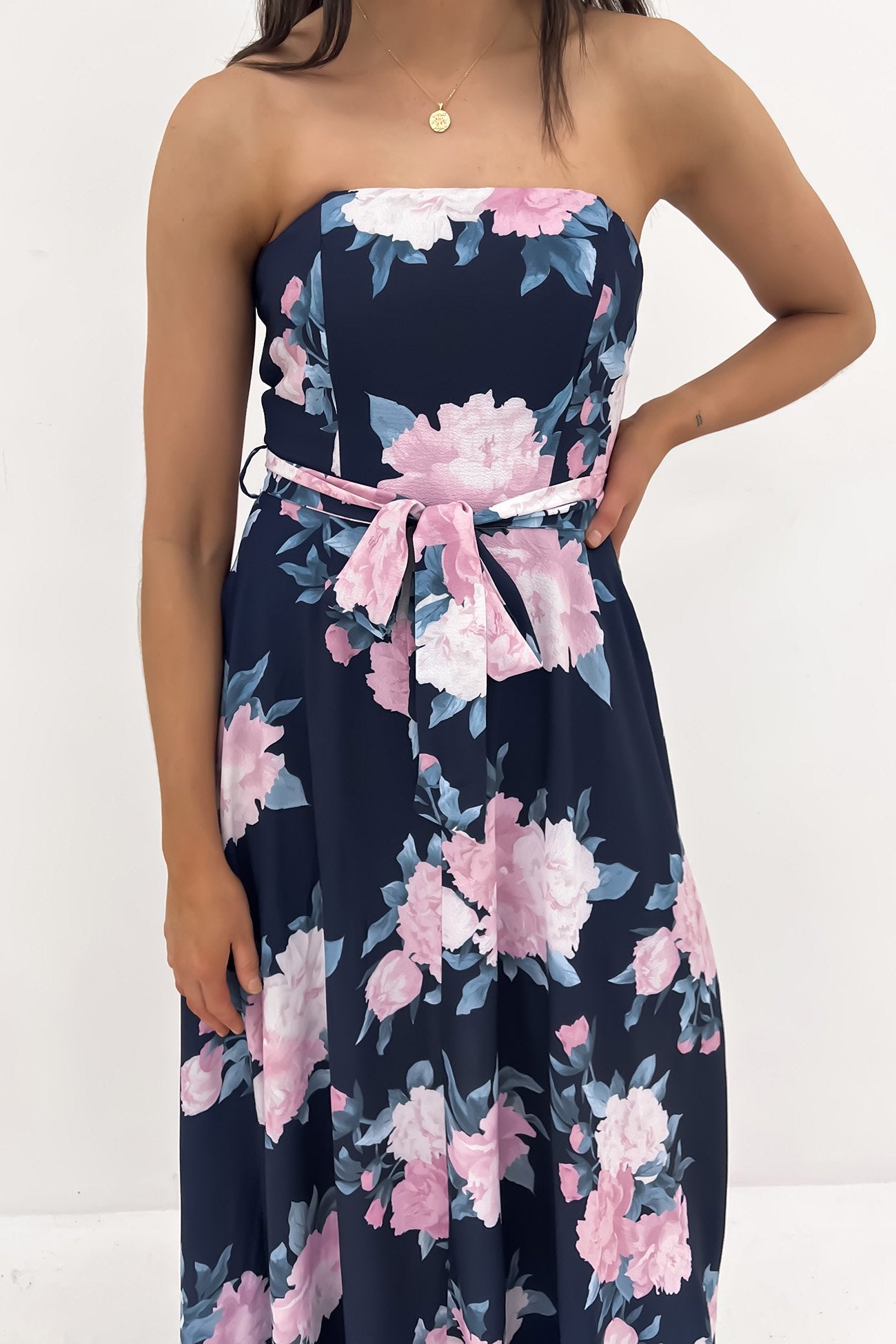 Aurora Maxi Dress Navy Floral