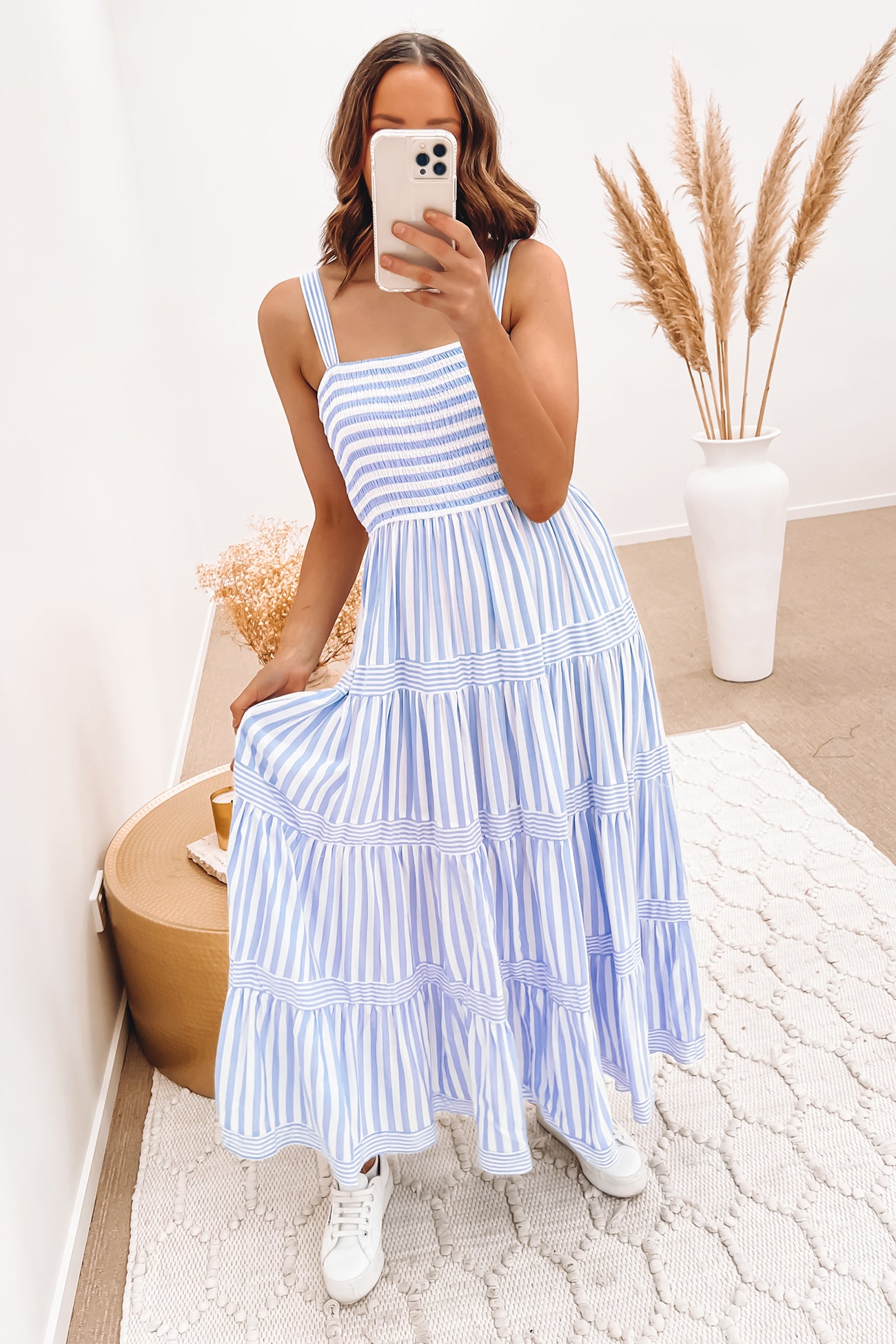 Avianna Midi Dress Blue