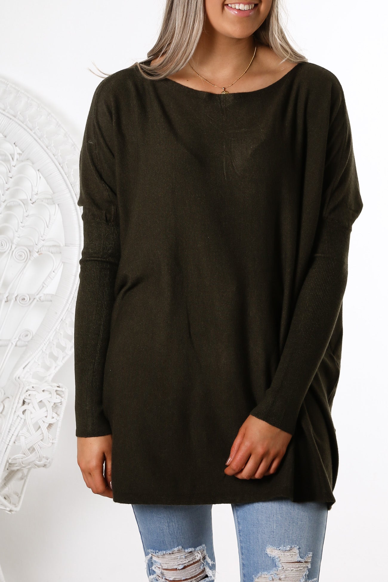 Aziza Knit Jumper Forrest