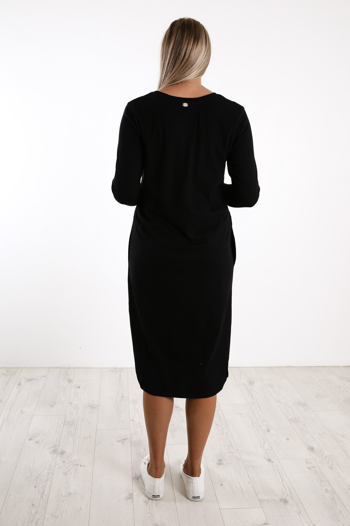 Bay Long Sleeve Dress Black