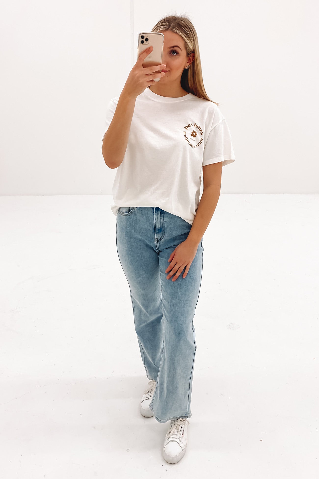 Better Days Ahead Tee Vintage White
