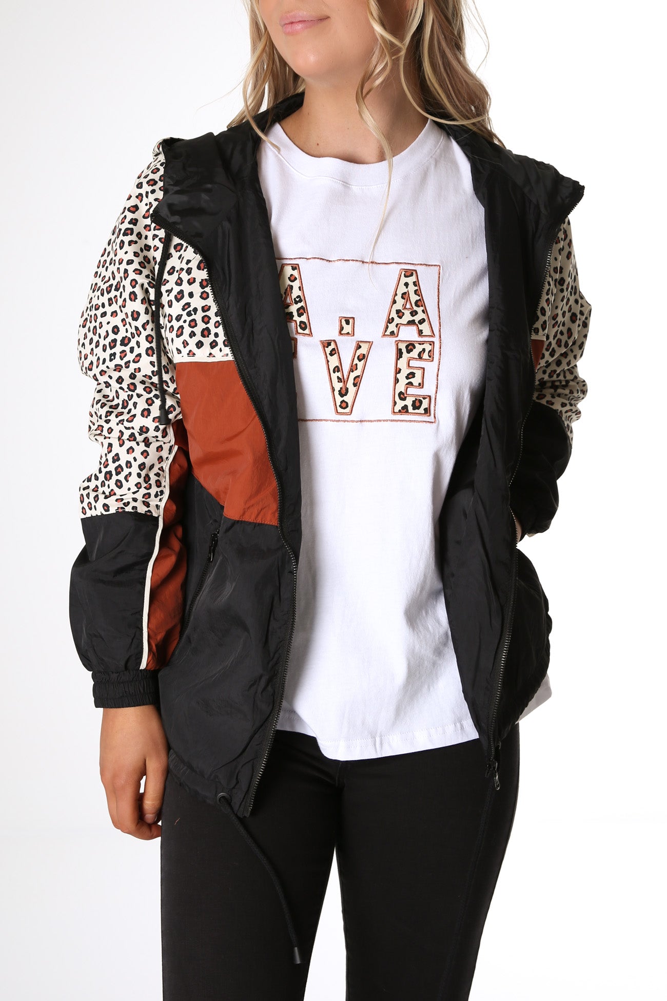 Bold Panelled Spray Jacket Multi