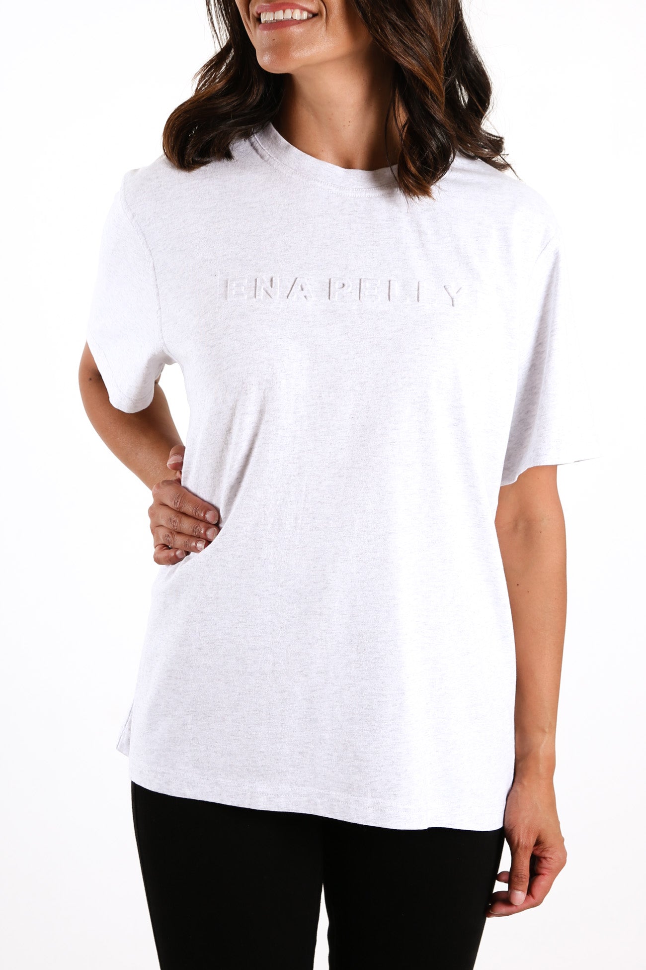 Boss Logo Tee White Marle