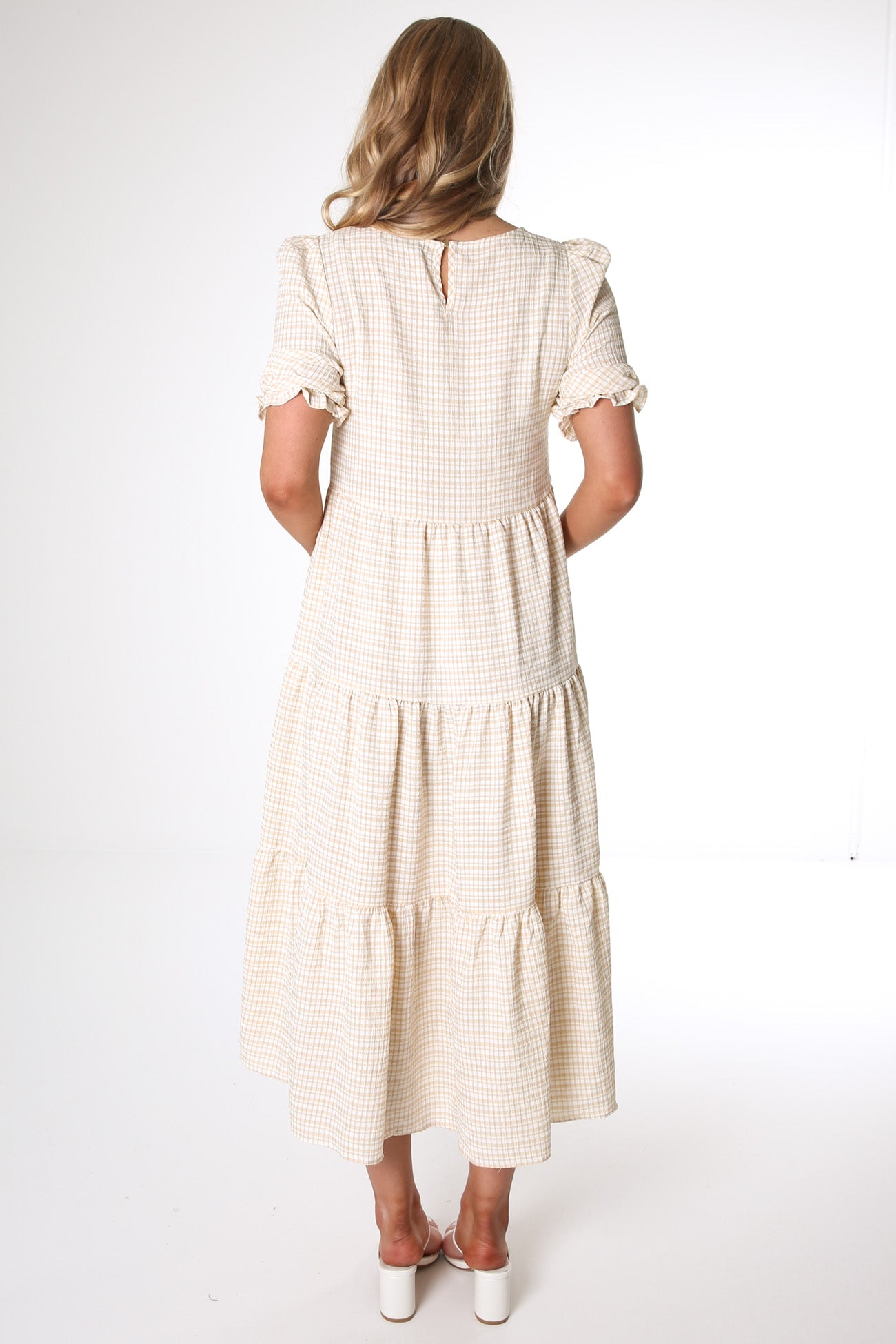 Brodie Midi Dress Beige