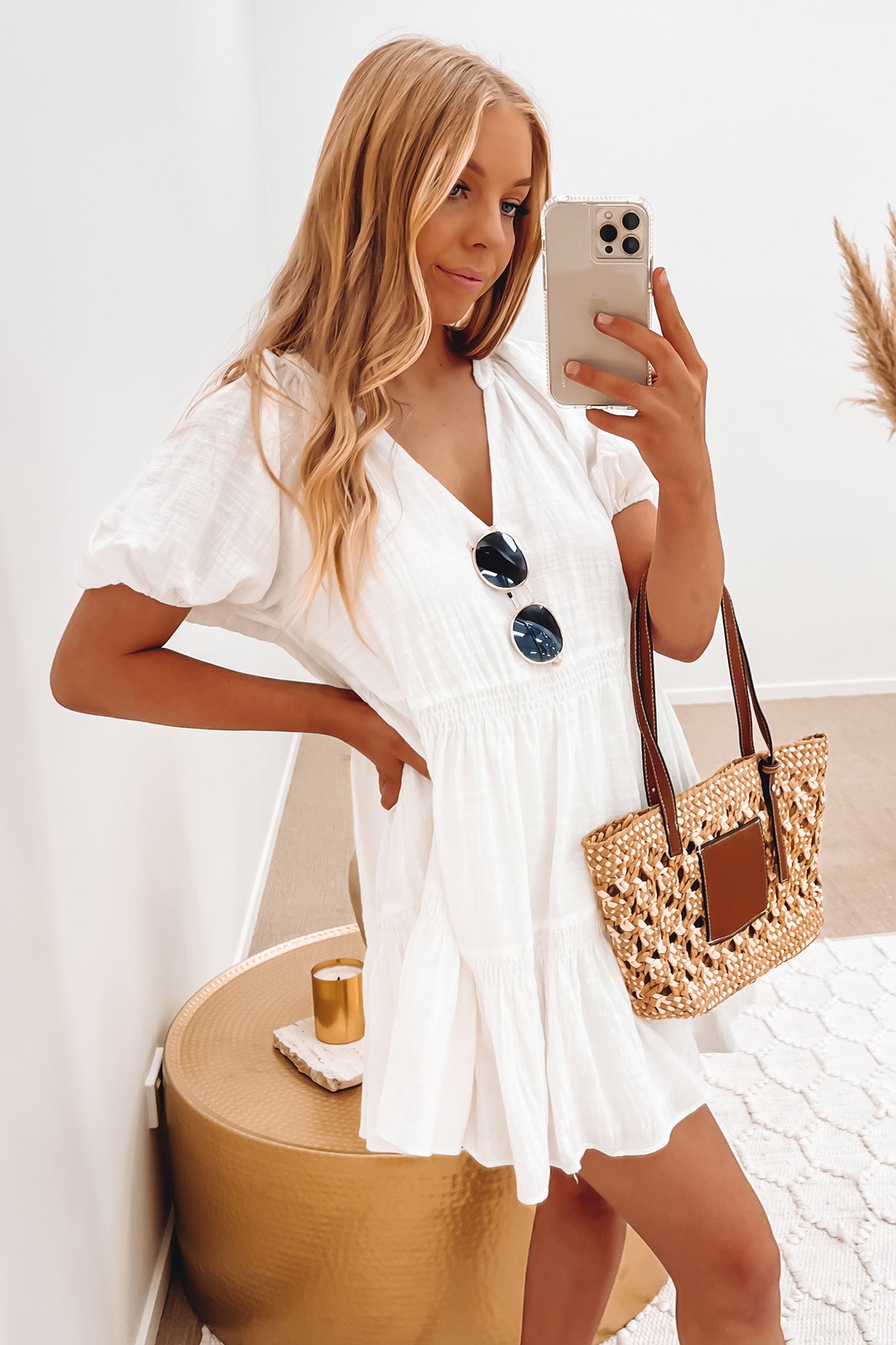 Bryce Mini Dress White