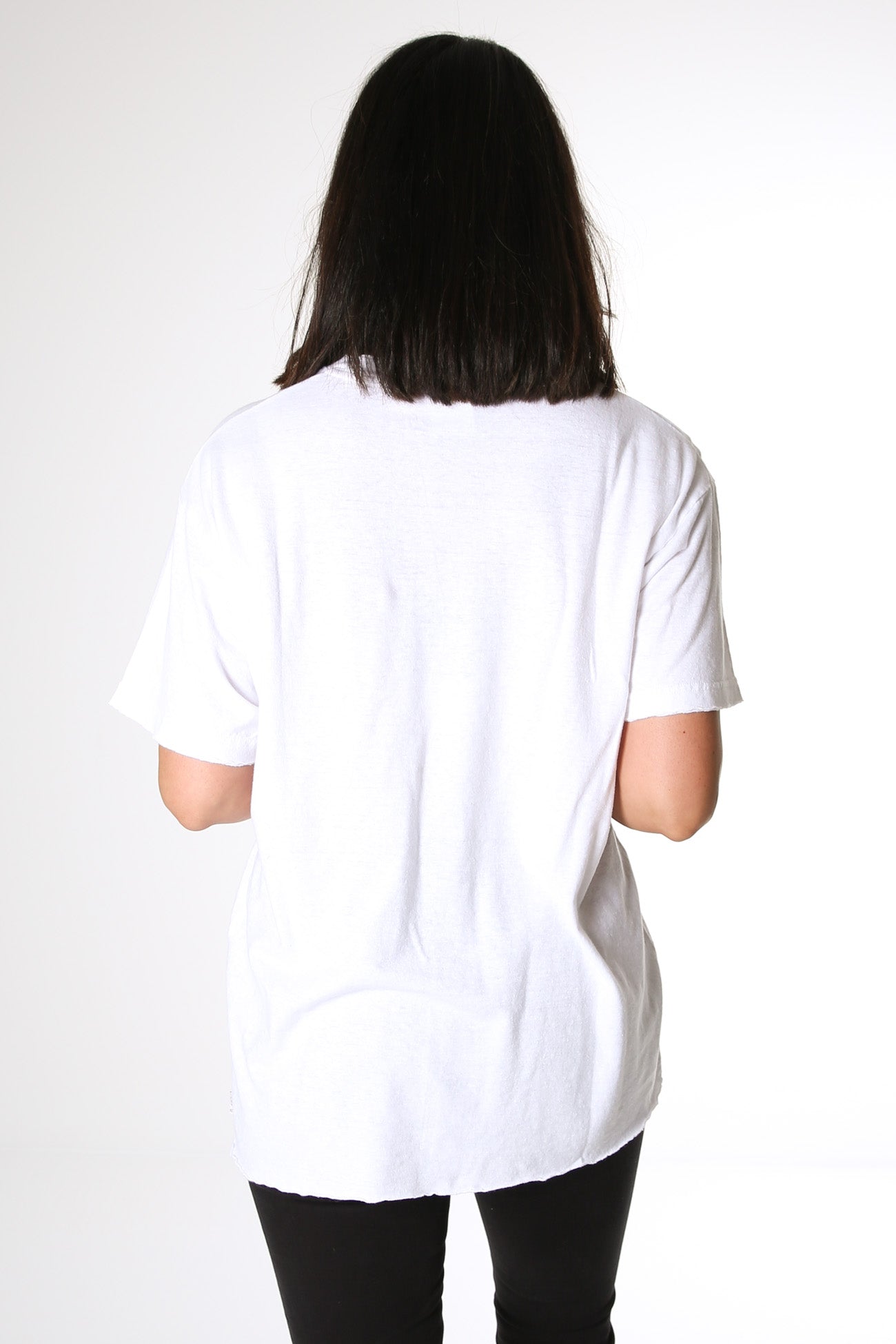 Clementine Hemp Oversized Tee White