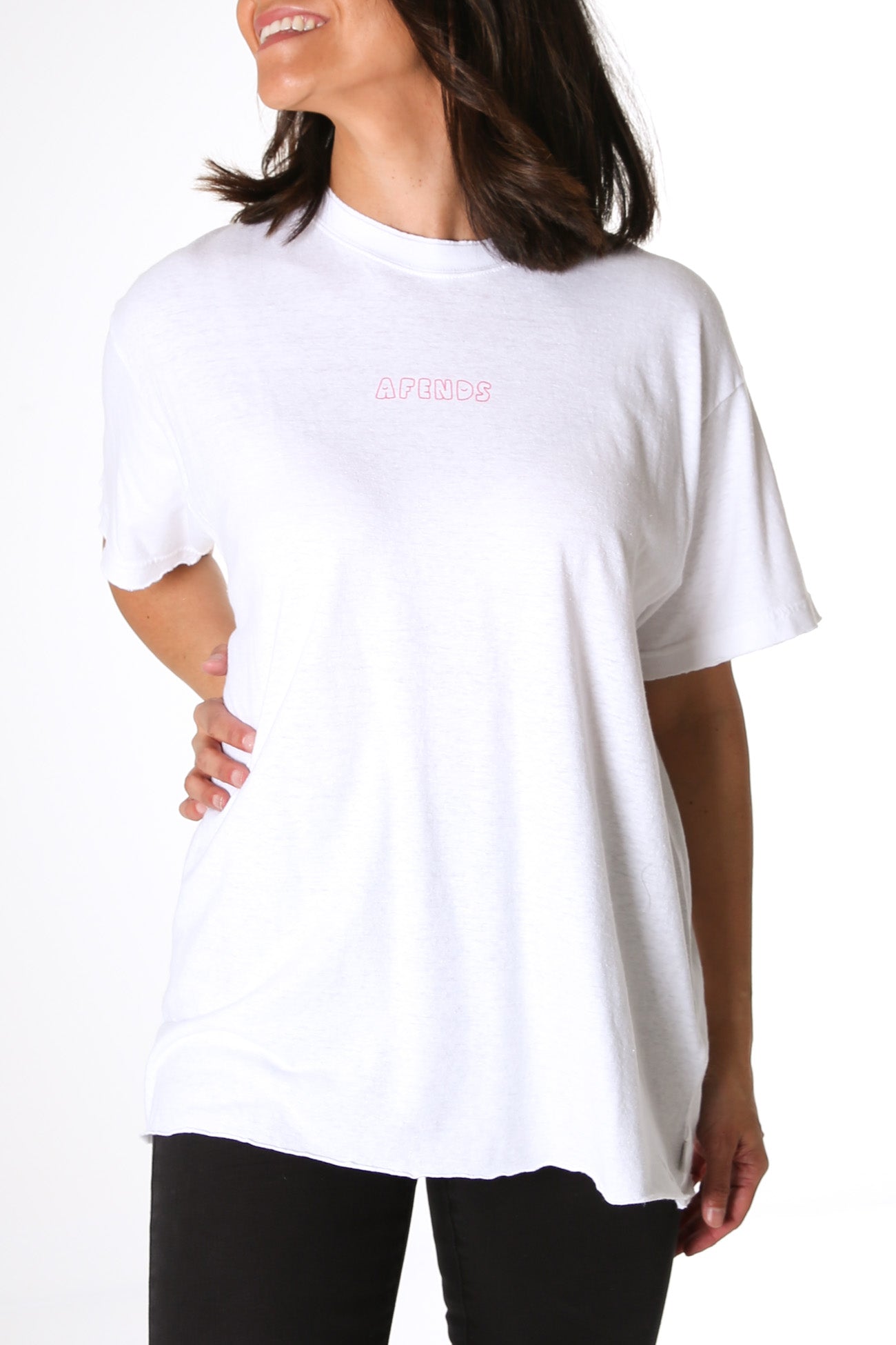 Clementine Hemp Oversized Tee White