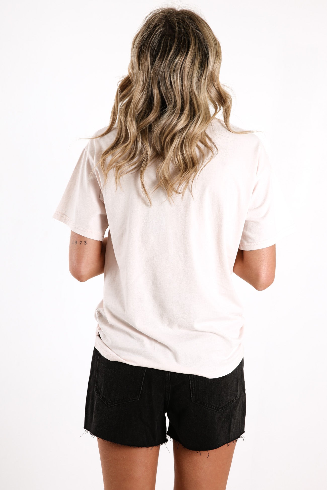 Caged Tie Tee Pink