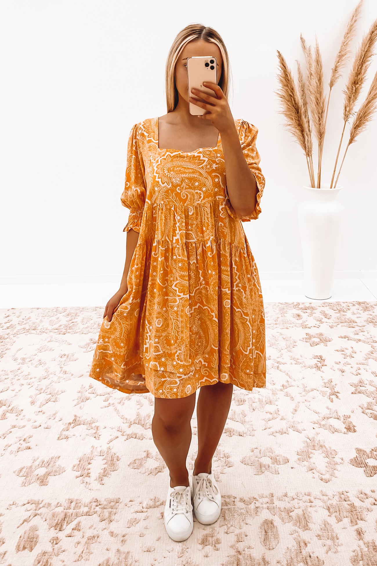 Candace Mini Dress Orange