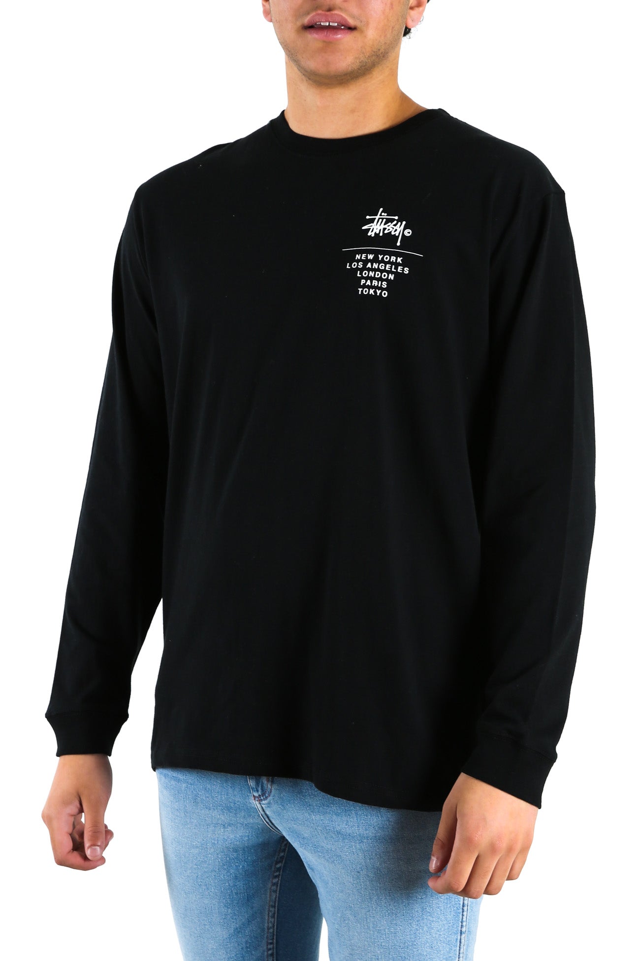 City Stack Longsleeve Tee Black