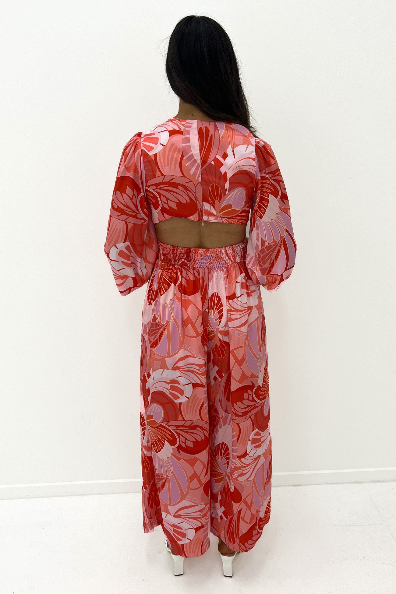 Clarice Jumpsuit Red Multi