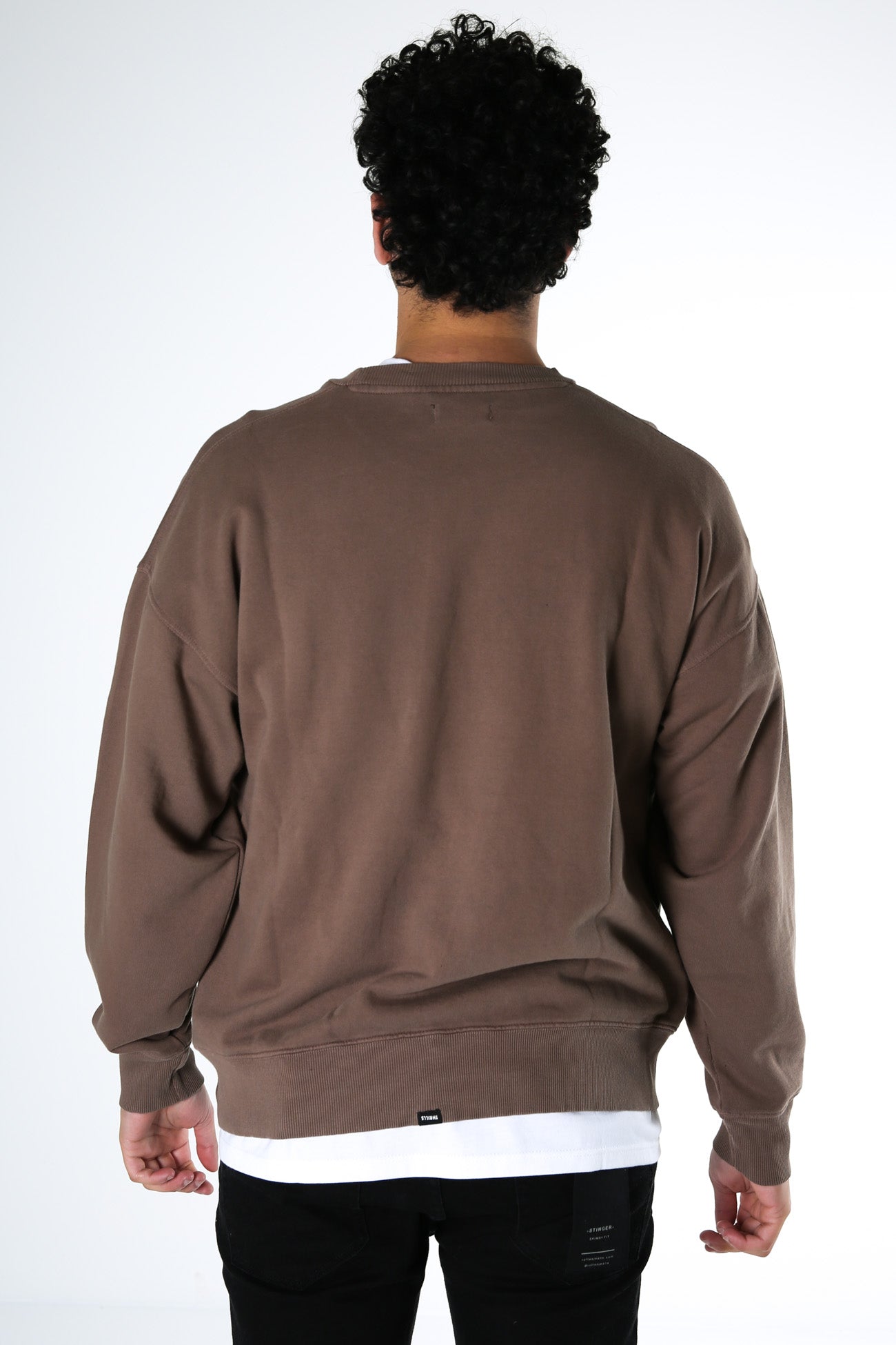 Company Pinline Stack Slouch Fit Crew Desert
