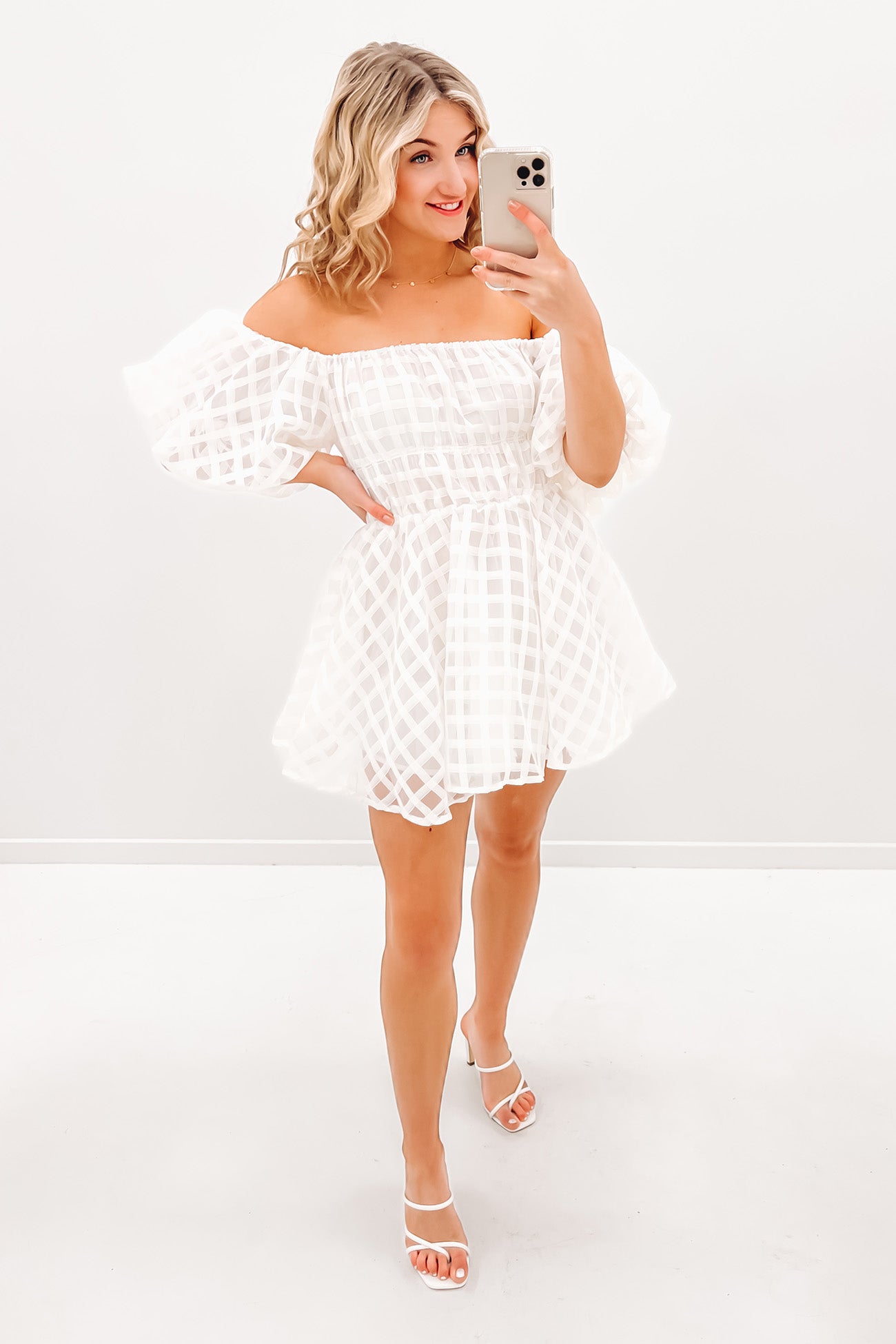 Cora Mini Dress White