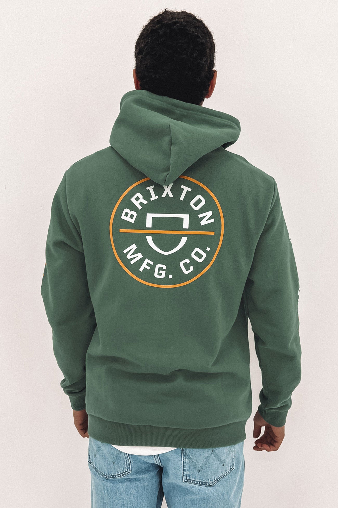 Crest Hood Deep Forest Bright Gold White