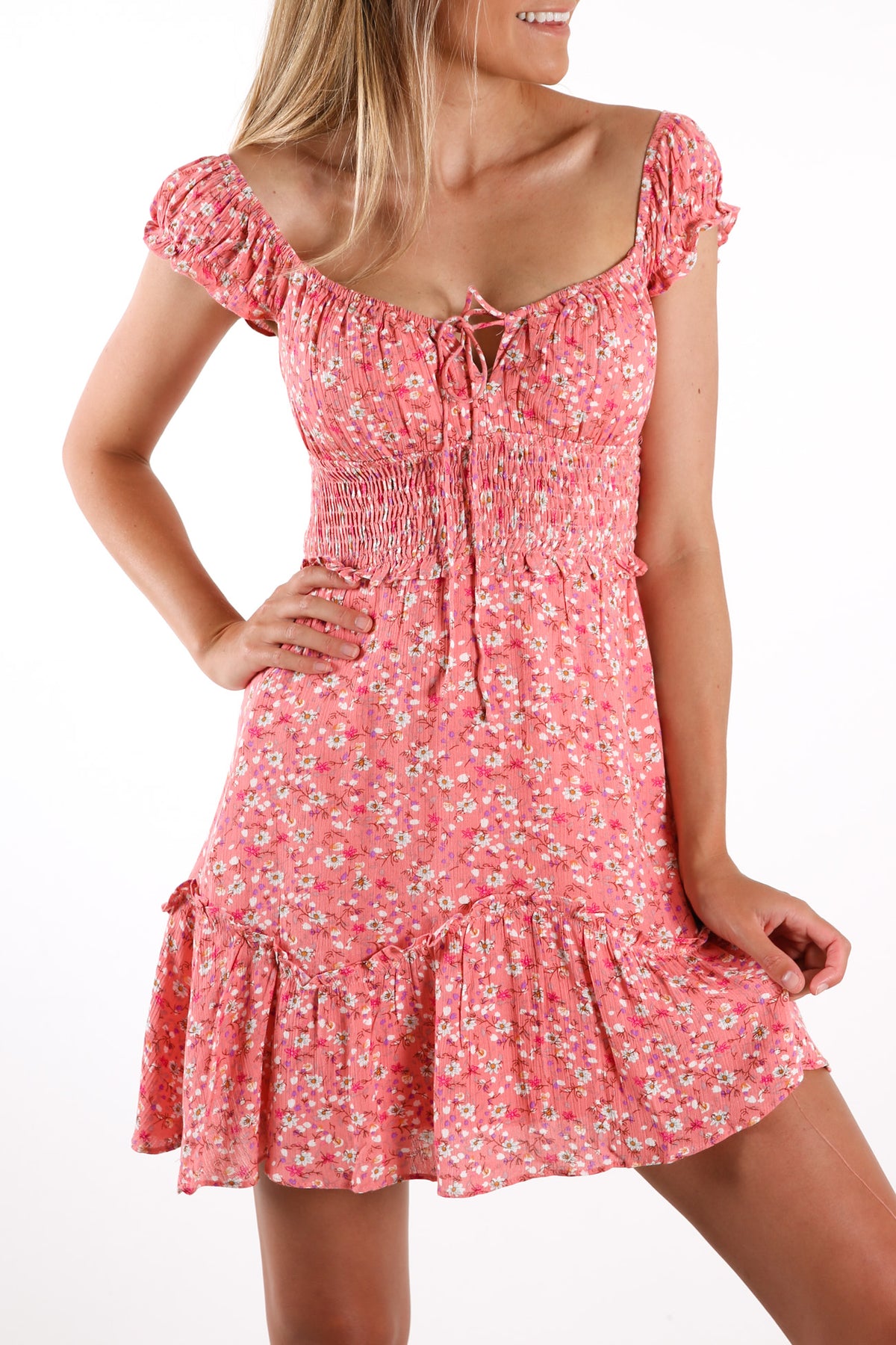 Crystal Dress Pink Floral