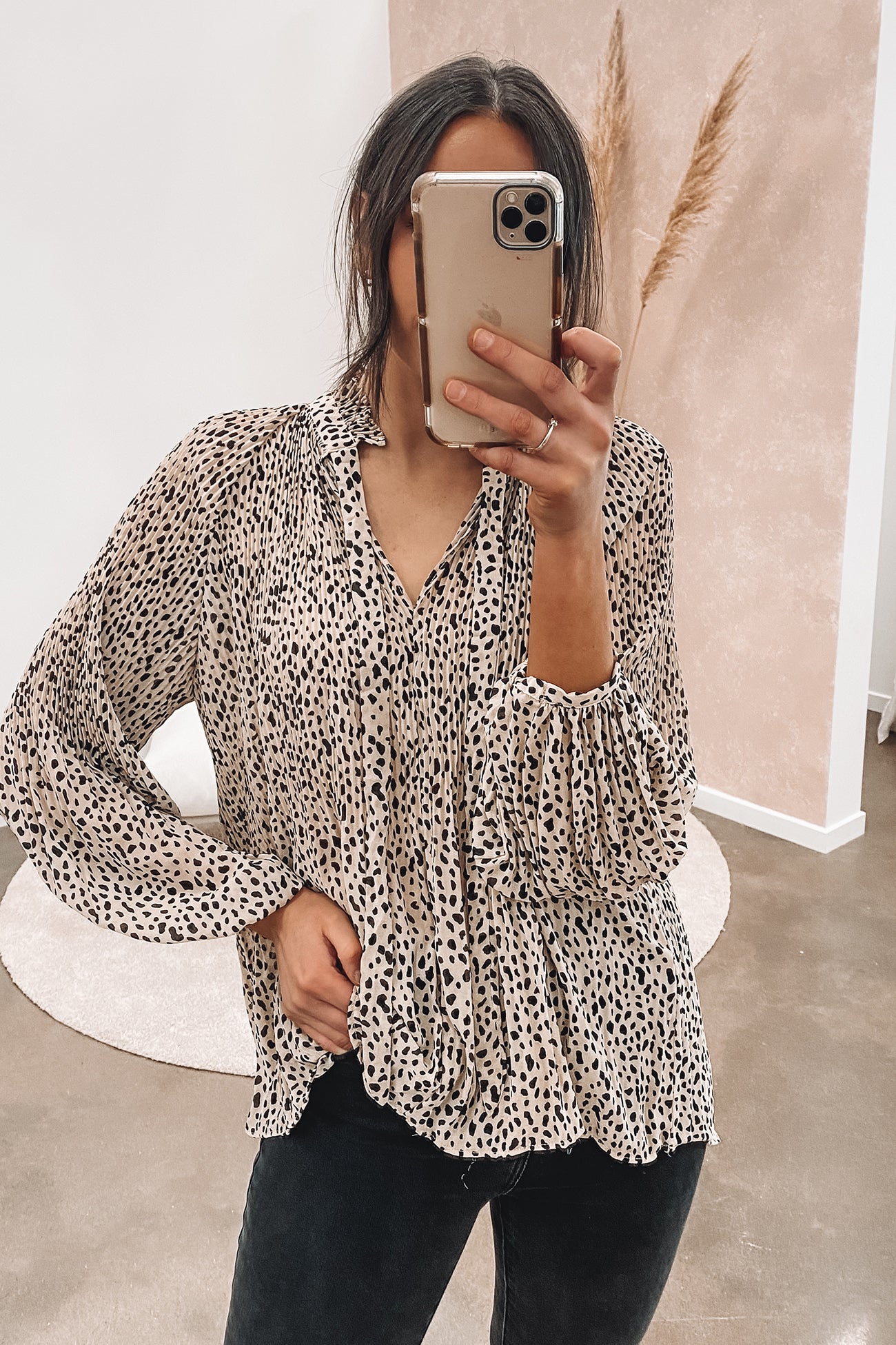 Dakota Top Leopard Print Tan