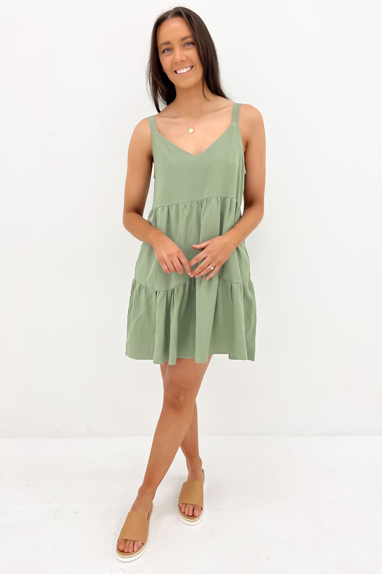 Dayla Mini Dress Sage
