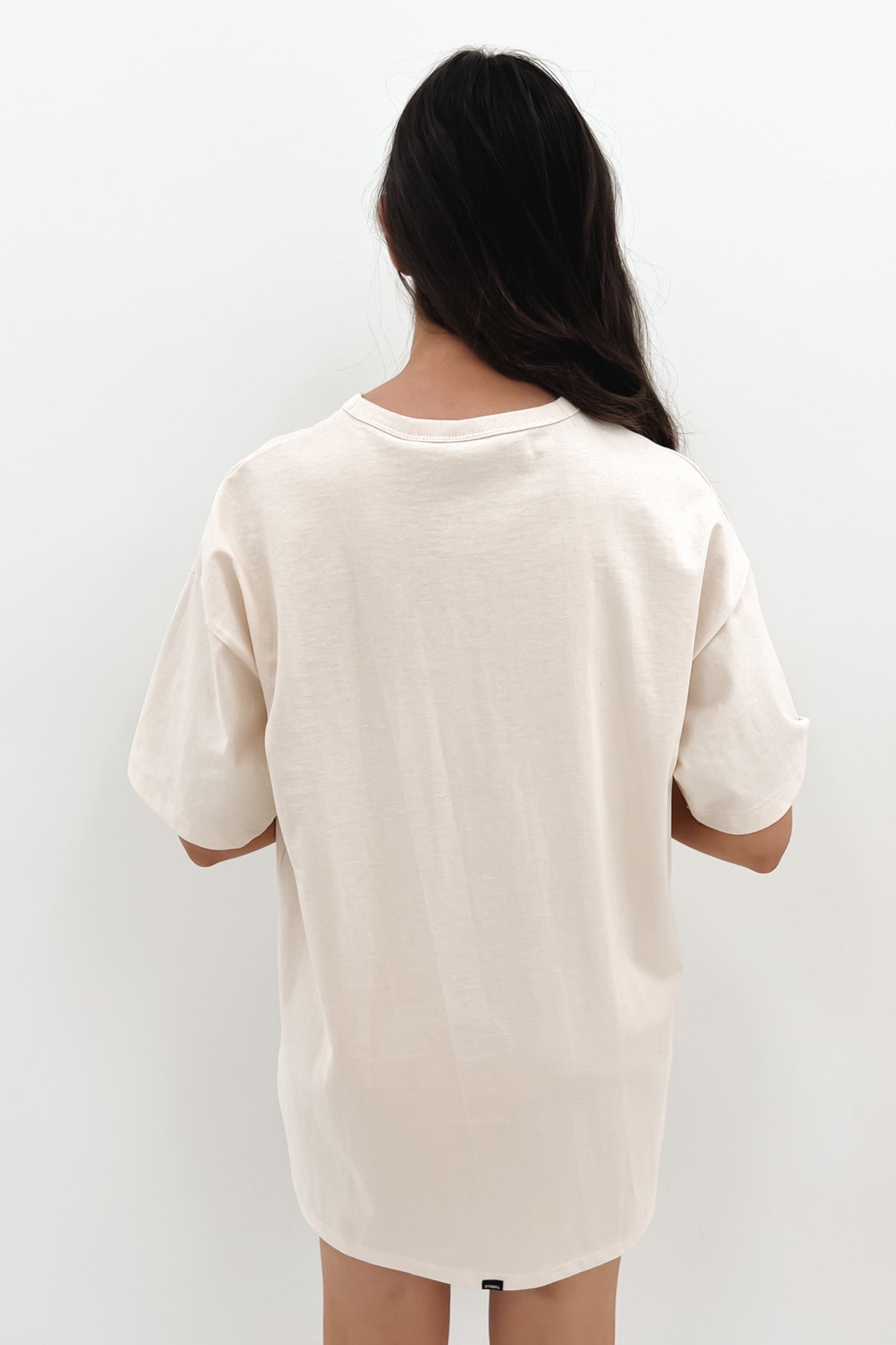 Deluxe Box Fit Tee Dress Unbleached