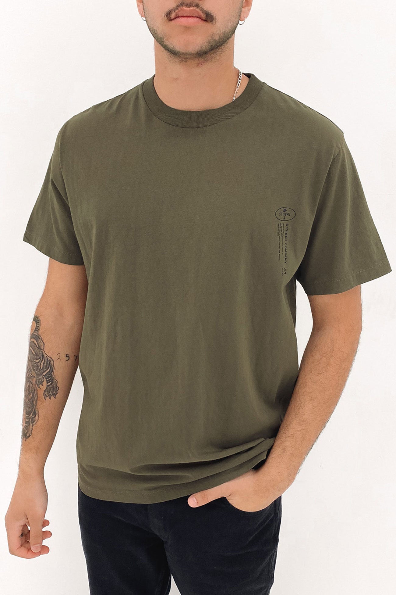 Dog Tag Merch Fit Tee Tarmac