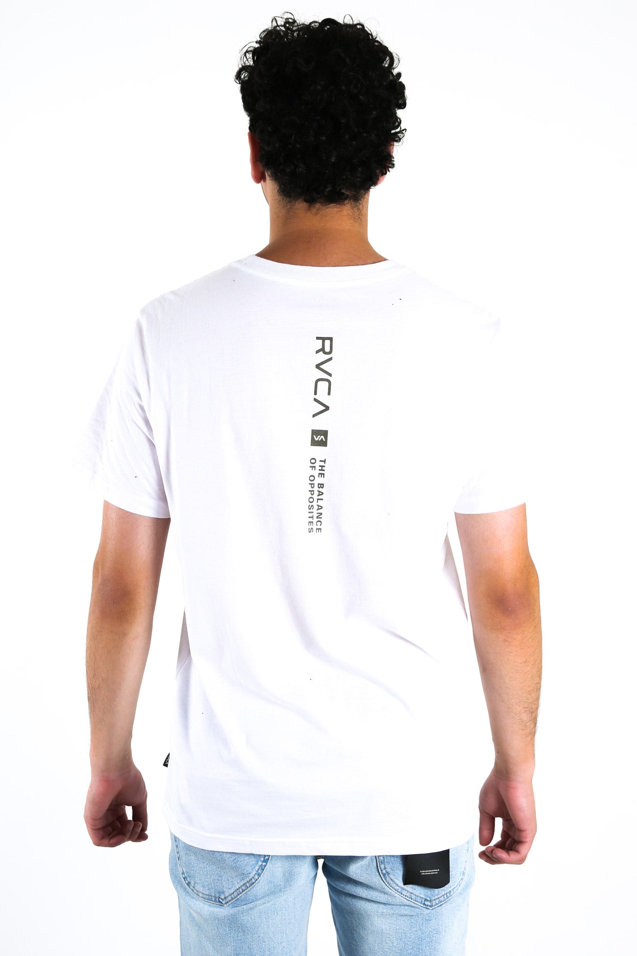Down The Spine Short Sleeve Tee White