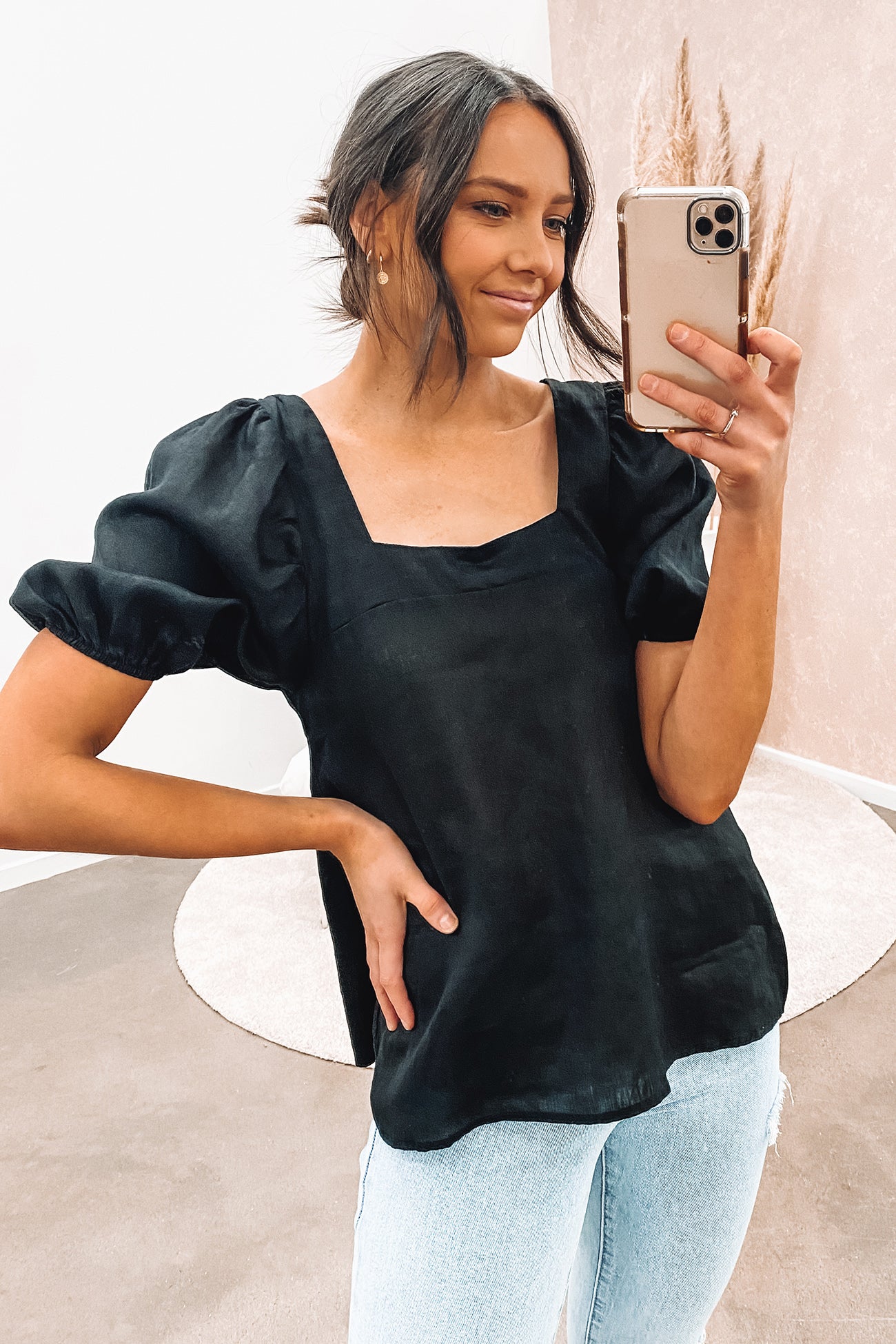 Eadie Top Black