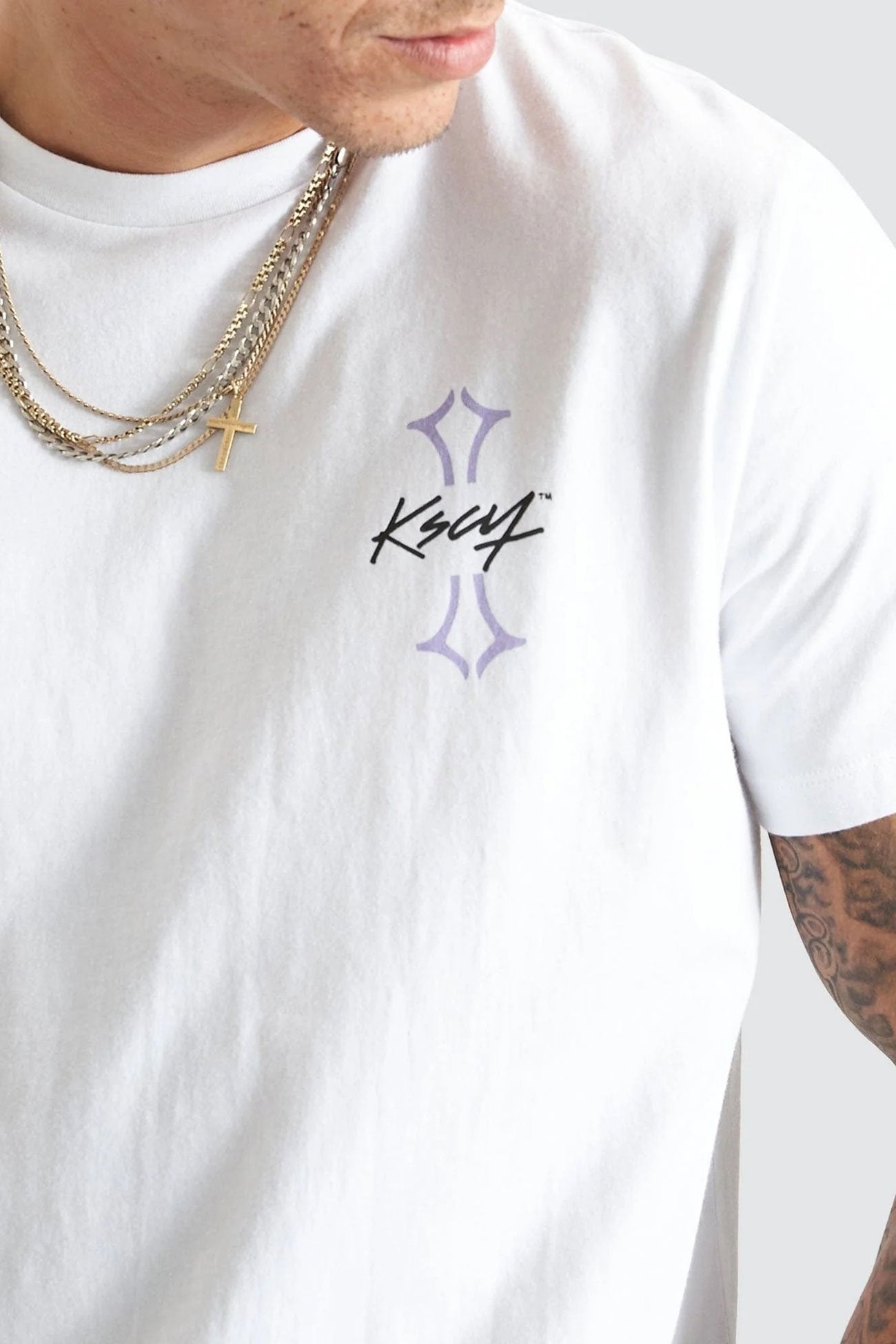 Ecuclid Dual Curved Tee White