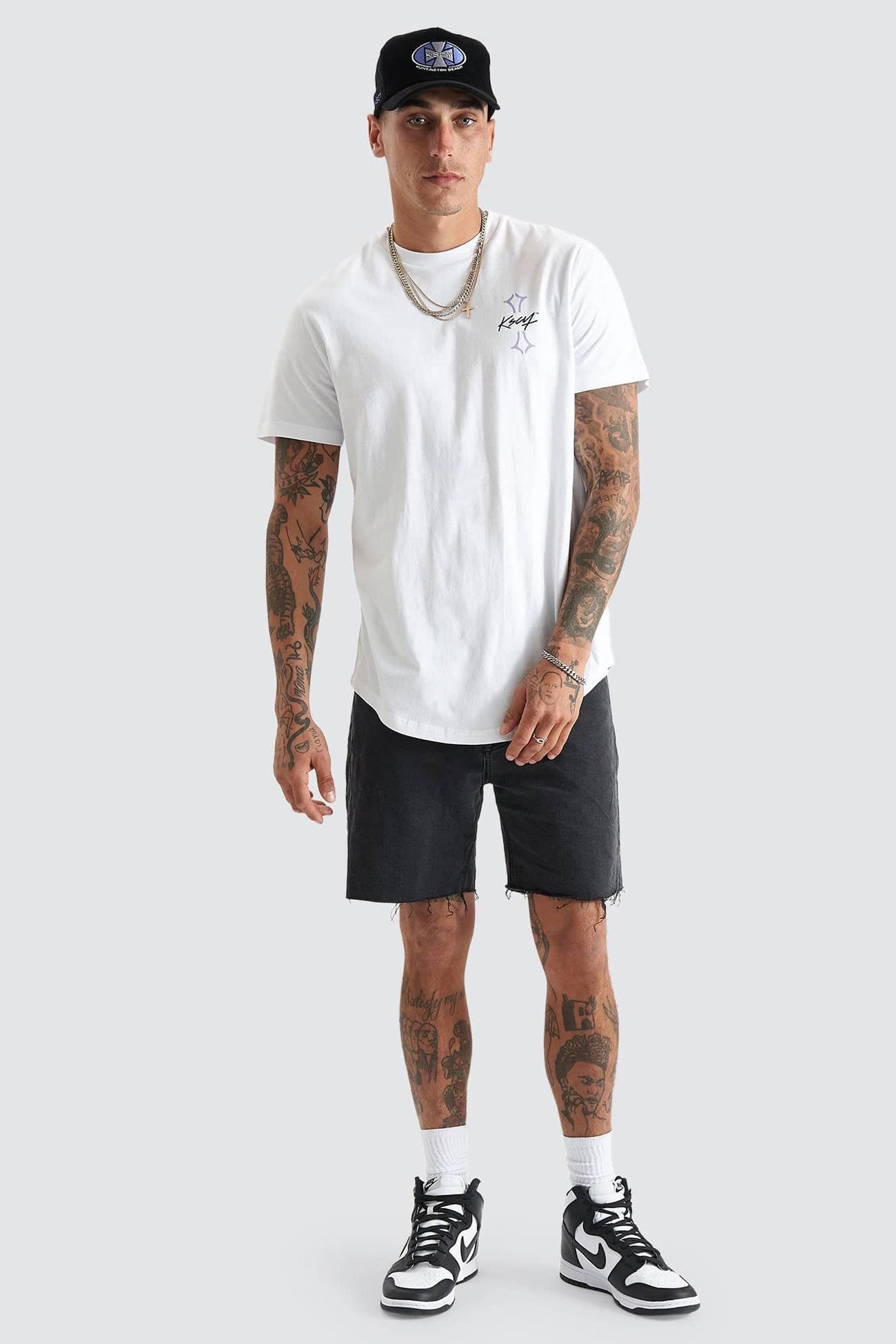 Ecuclid Dual Curved Tee White