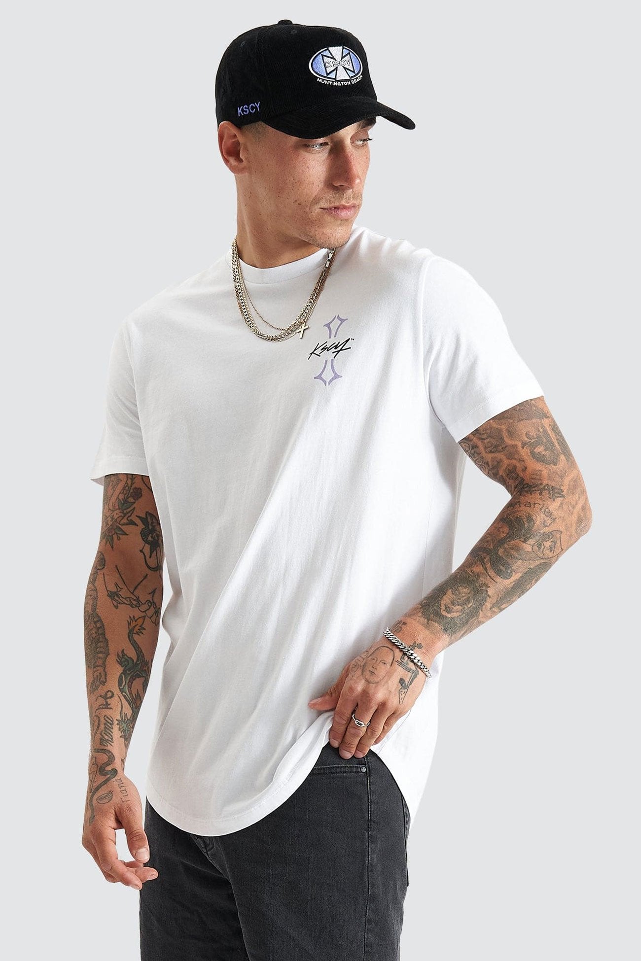 Ecuclid Dual Curved Tee White