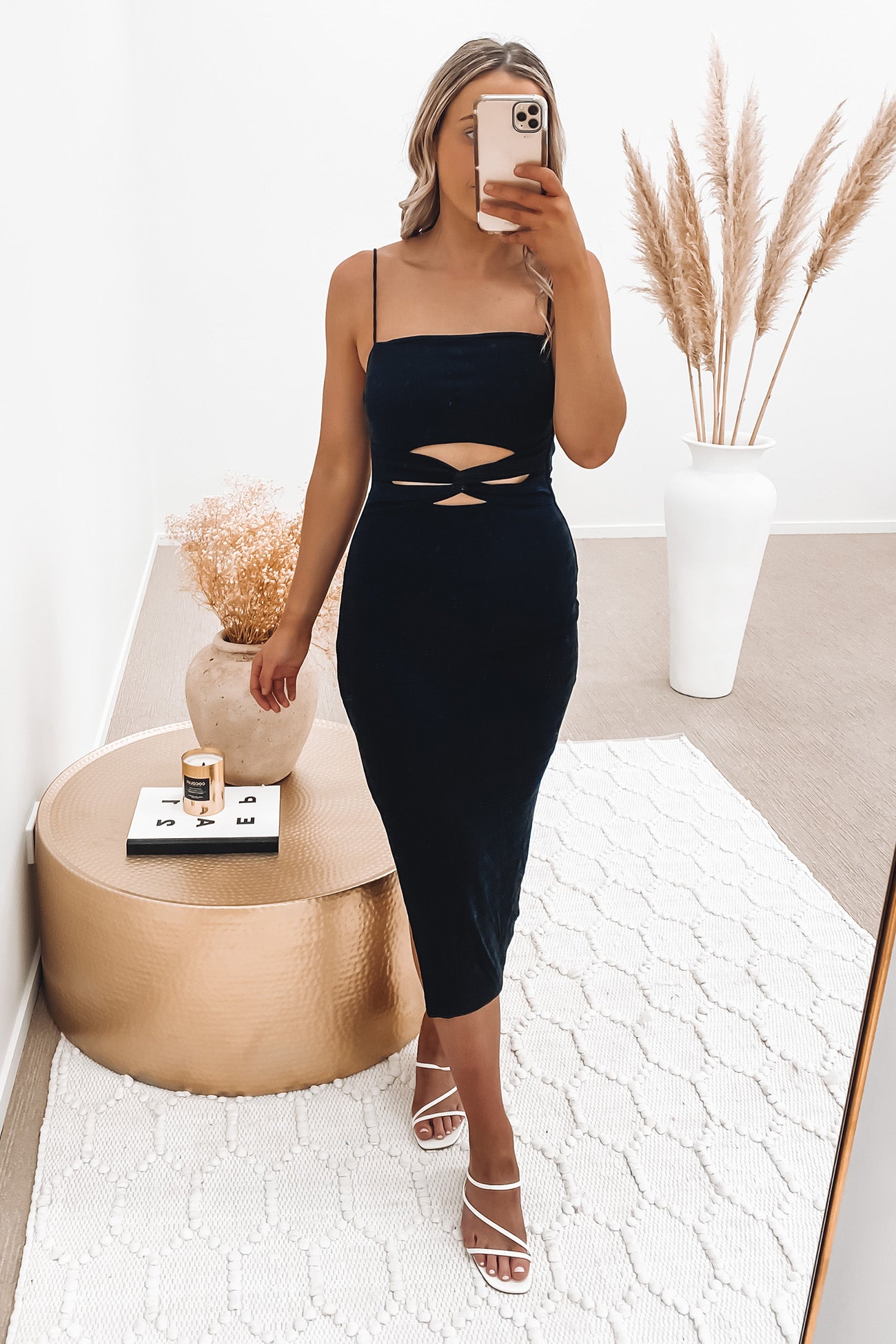 Eleanor Midi Dress Black