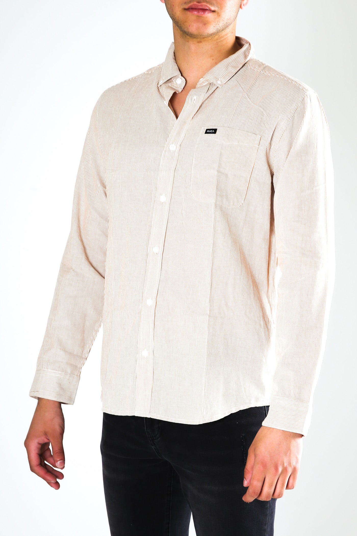 Endless Seersucker Long Sleeve Camel
