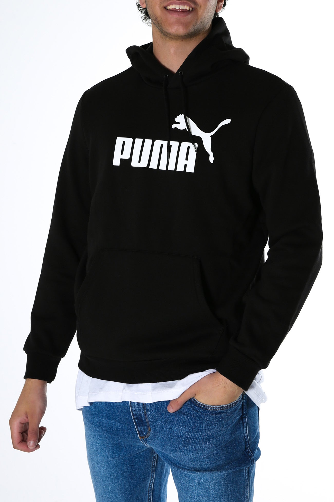 Essentials Big Logo Hoodie Puma Black
