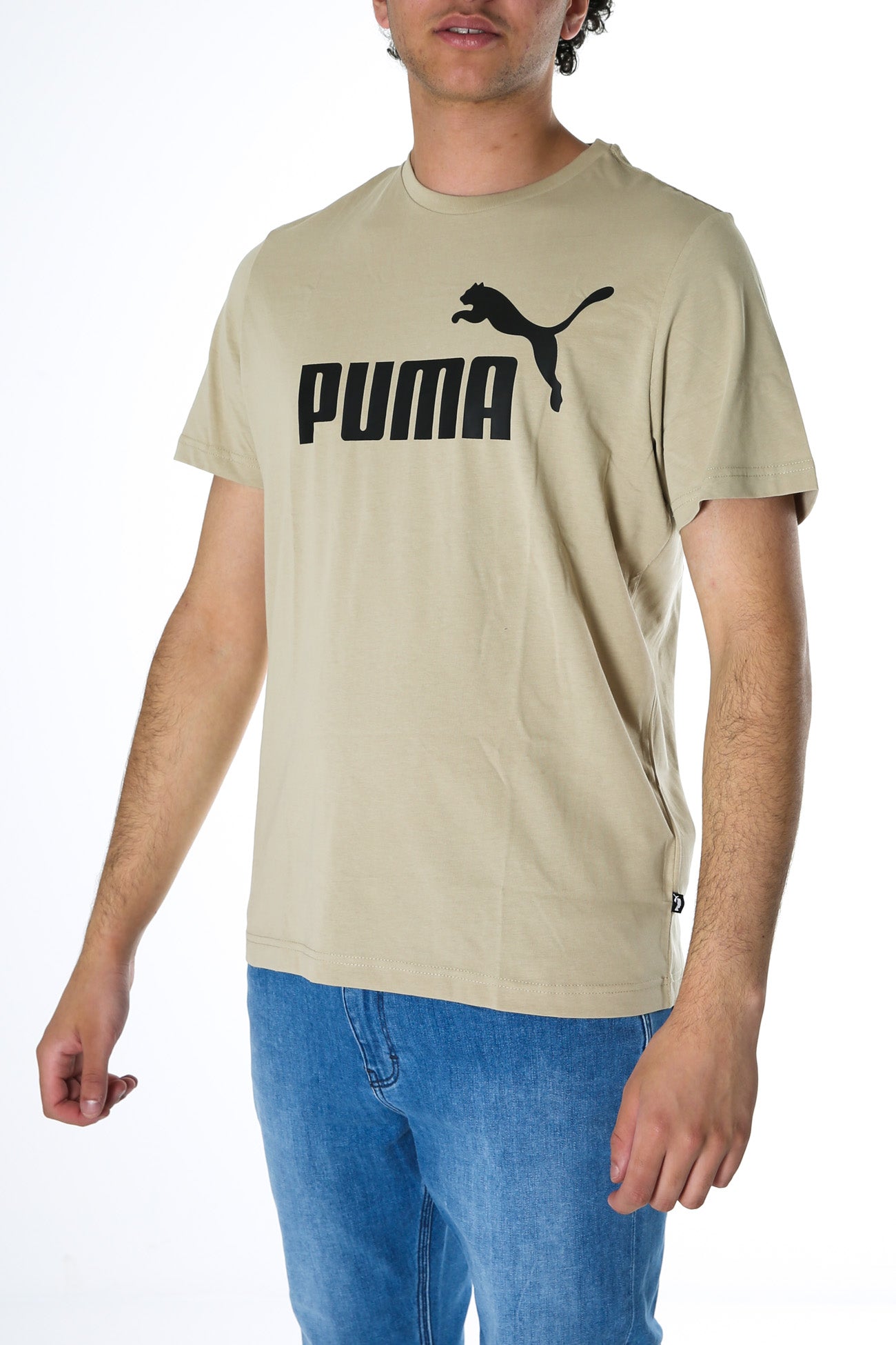 Essentials Logo Tee Spray Green