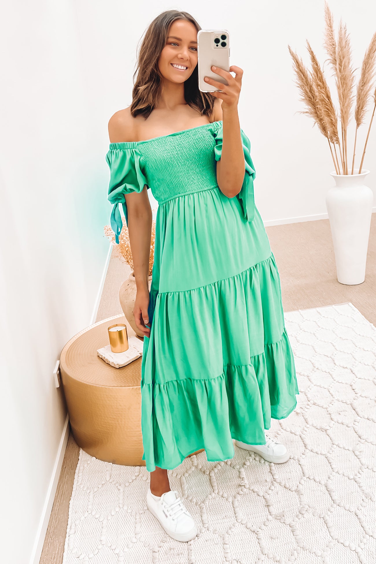 Everett Midi Dress Green