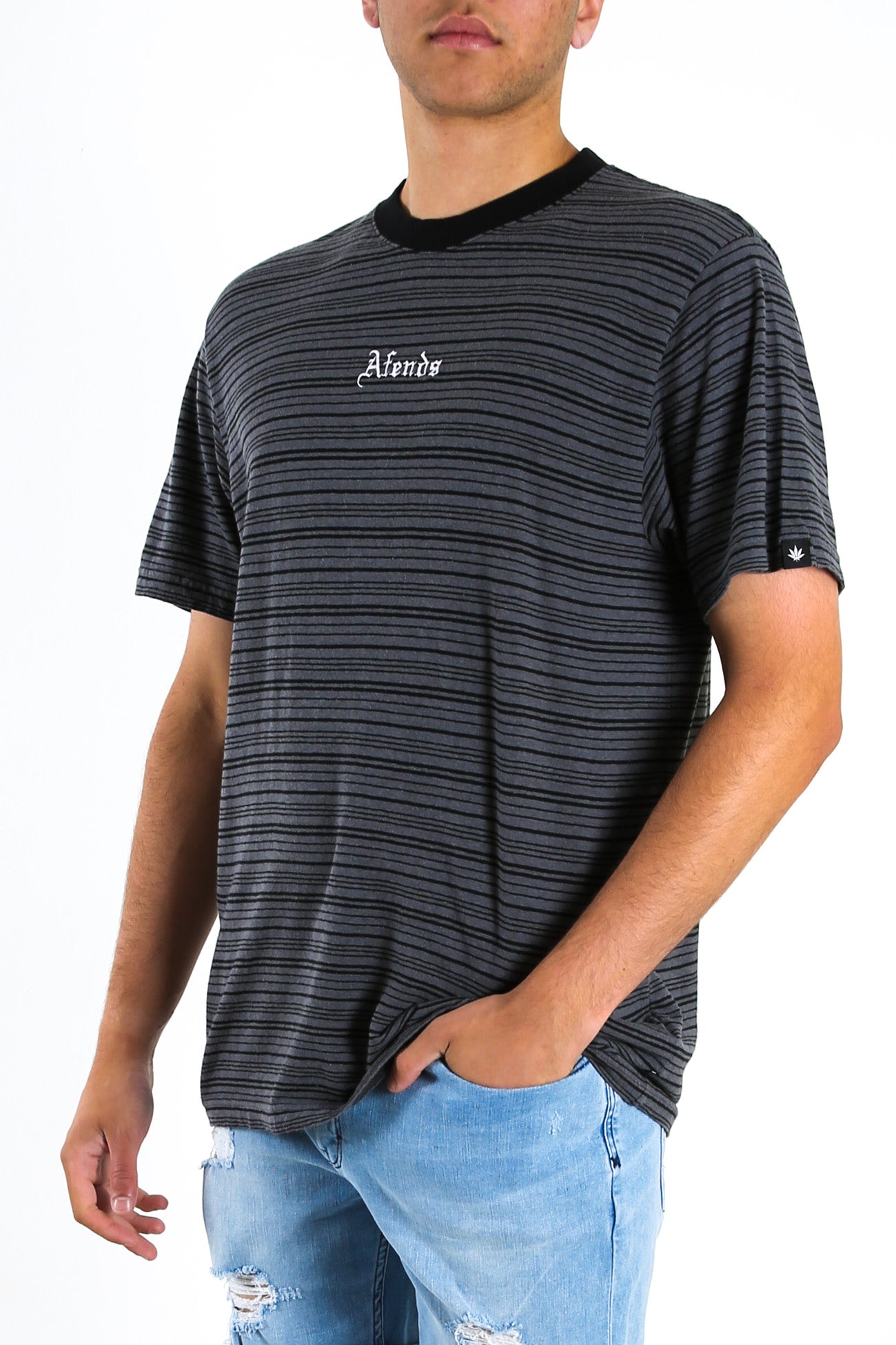 Exit Hemp Retro Fit Tee Gunmetal