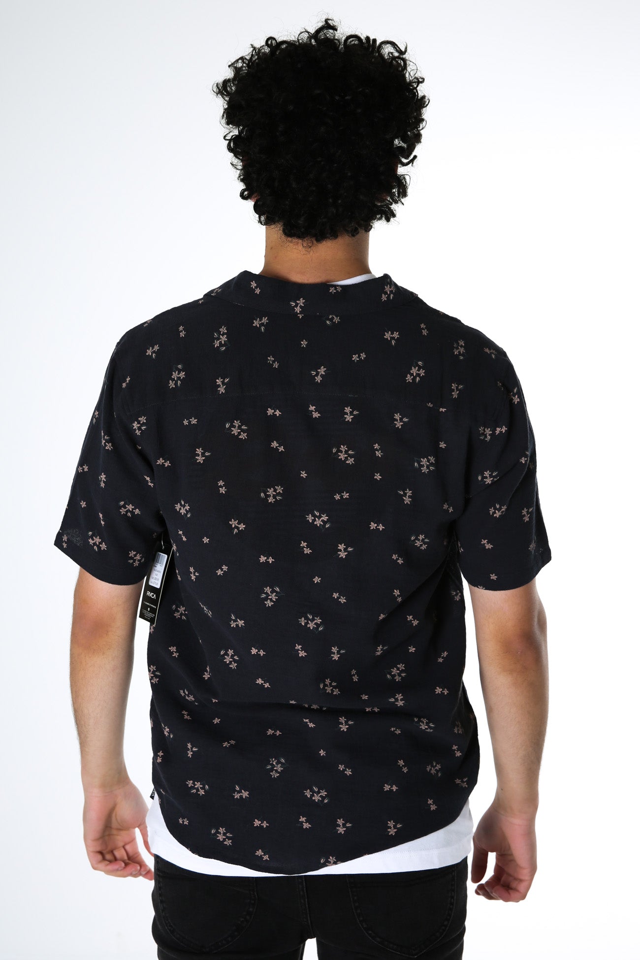 Falling Sakura Short Sleeve Black