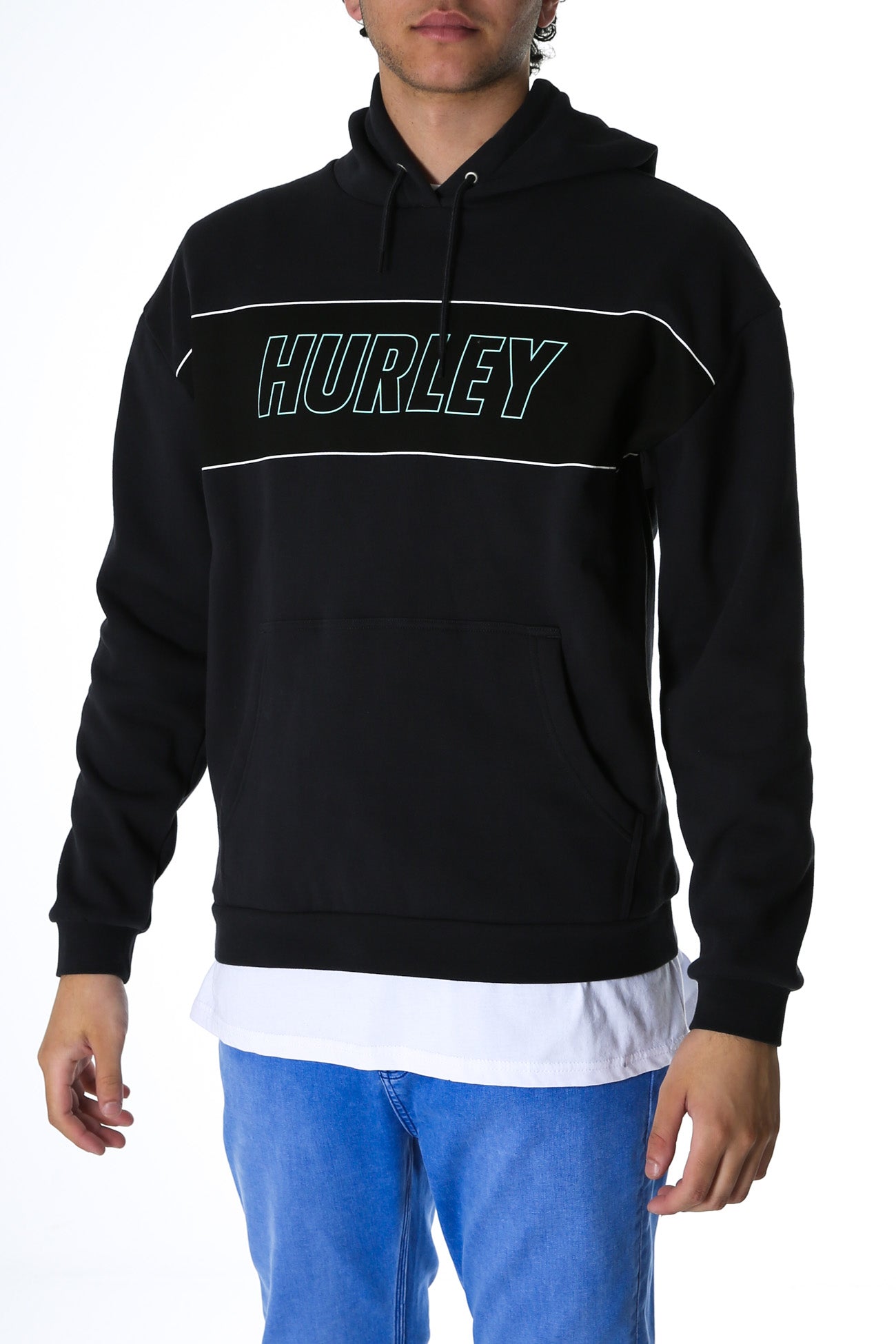 Fastlane Solid Pullover Fleece Off Noir