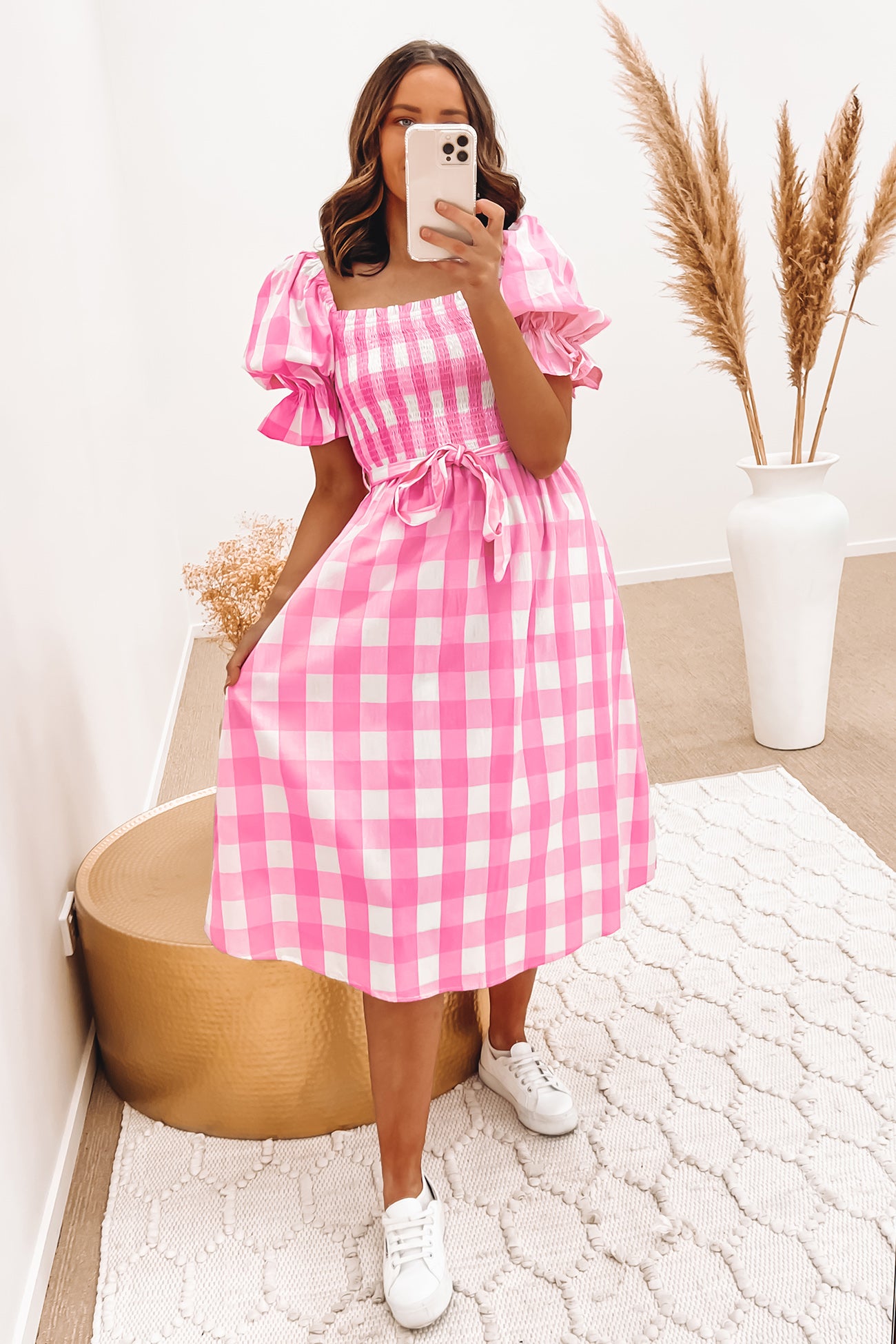 Finley Midi Dress Pink