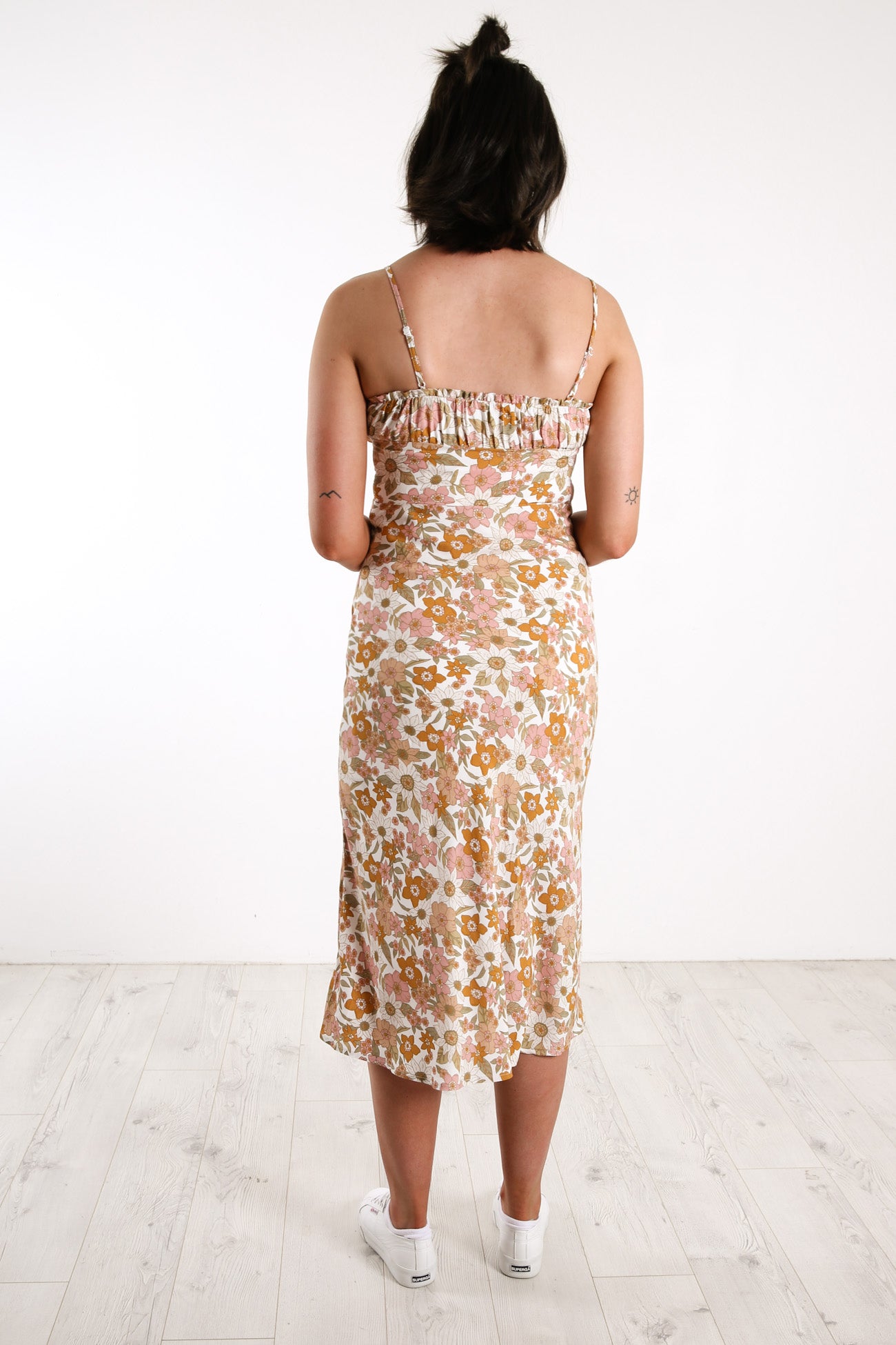 Floral Fantasy Midi Dress Floral Print