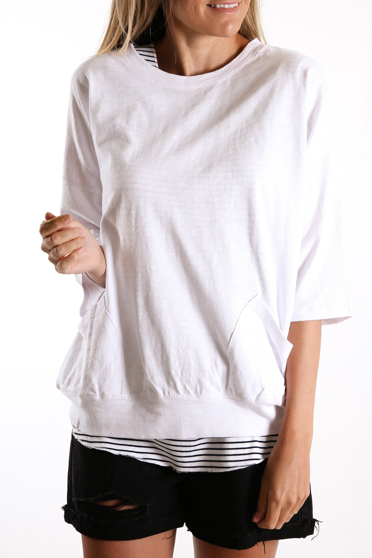 Fundamental Mazie Sweat White