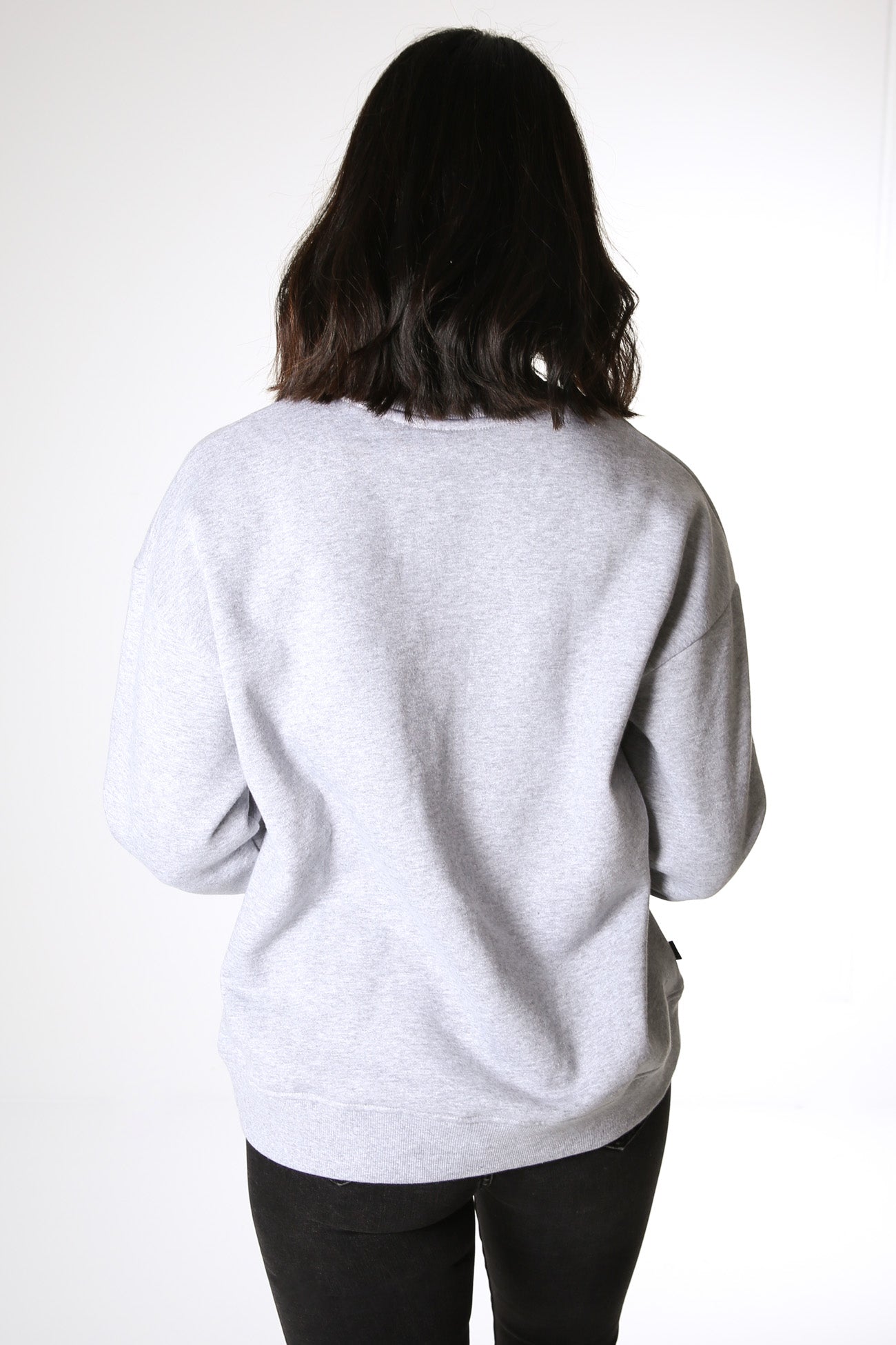 Gemma Patched Crew Grey Marle