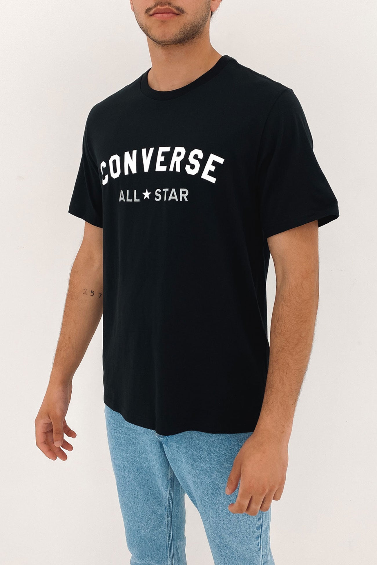 Gender Free Converse Go To All Star Logo T-Shirt Converse Black Multi